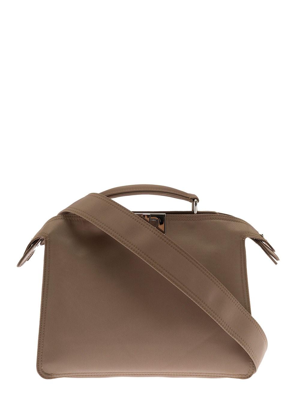 Fendi Nylon Peekaboo Crossbody Bag in Brown for Men Lyst