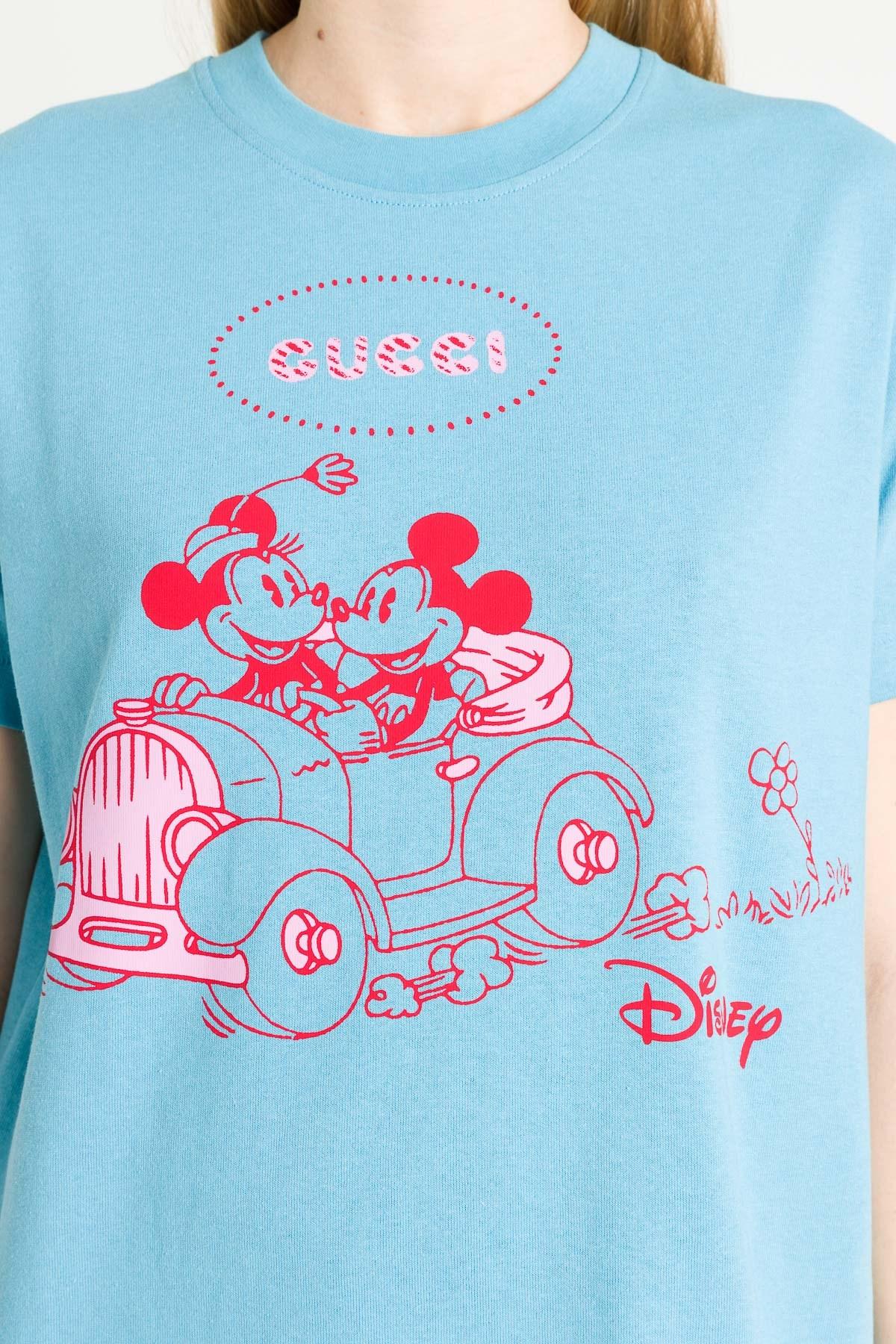Gucci Mickey Mouse-print Cotton T-shirt 