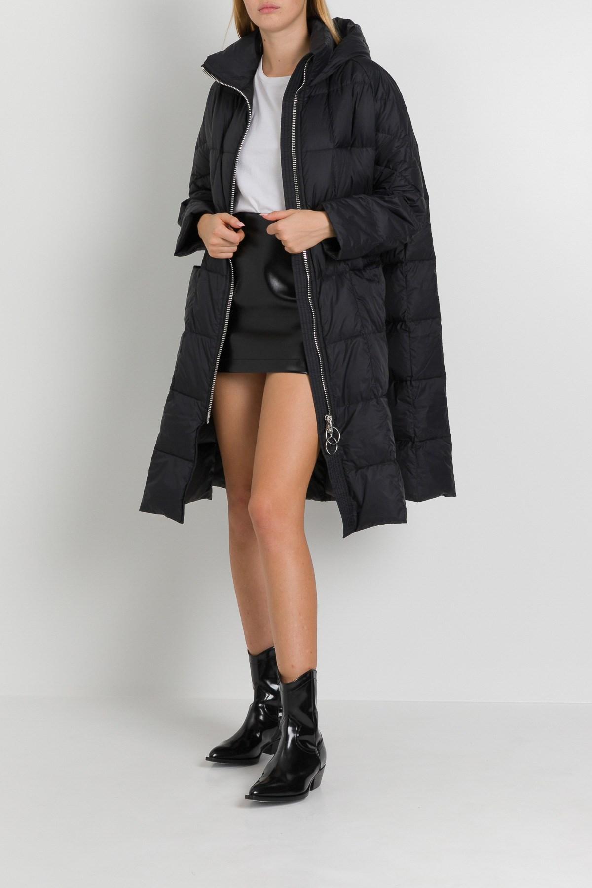 Ienki Ienki Pyramide Goose Down Hooded Puffer Coat in Black | Lyst