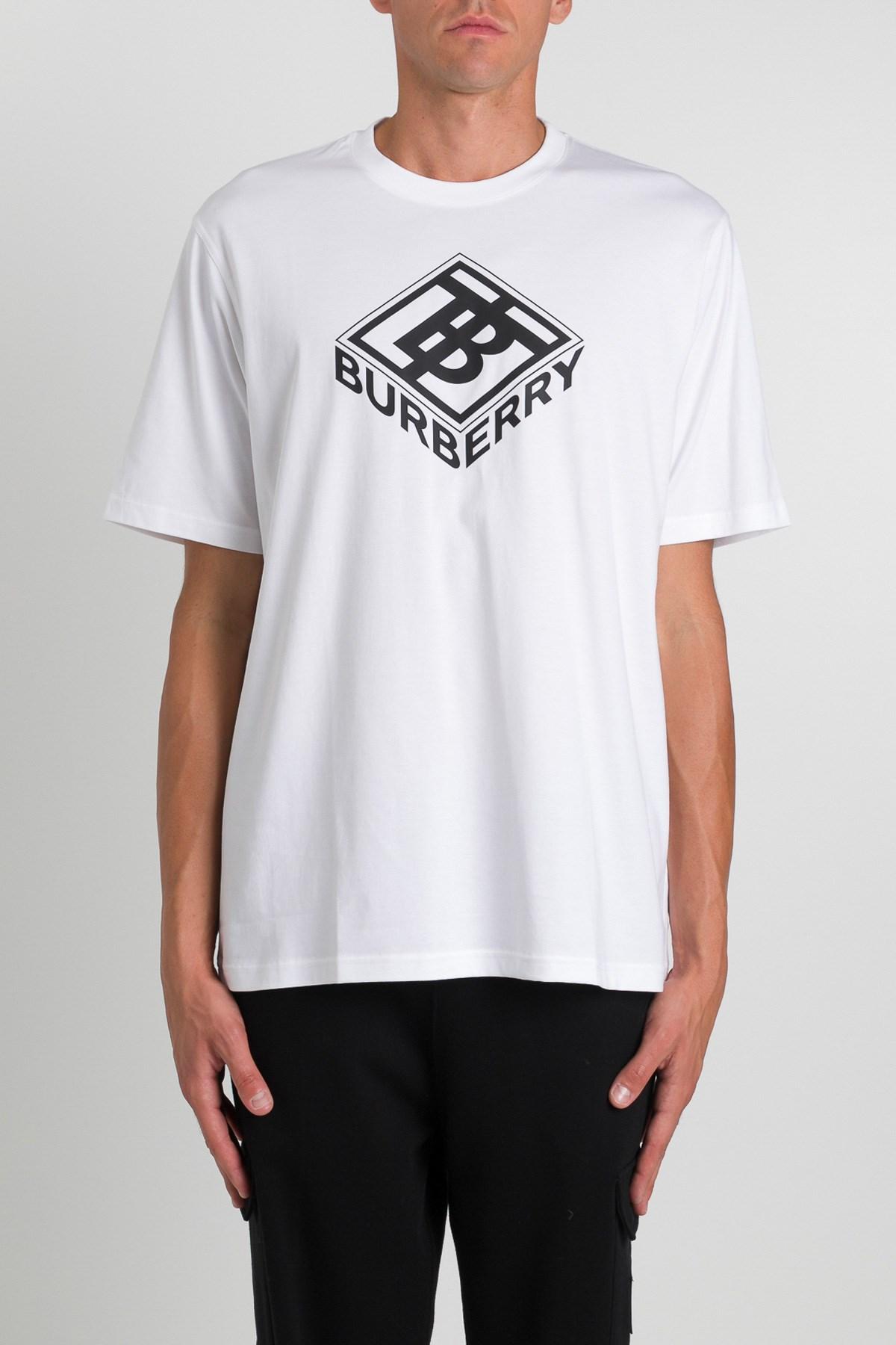 Burberry 3-d Logo T-shirt in White for Men | Lyst UK