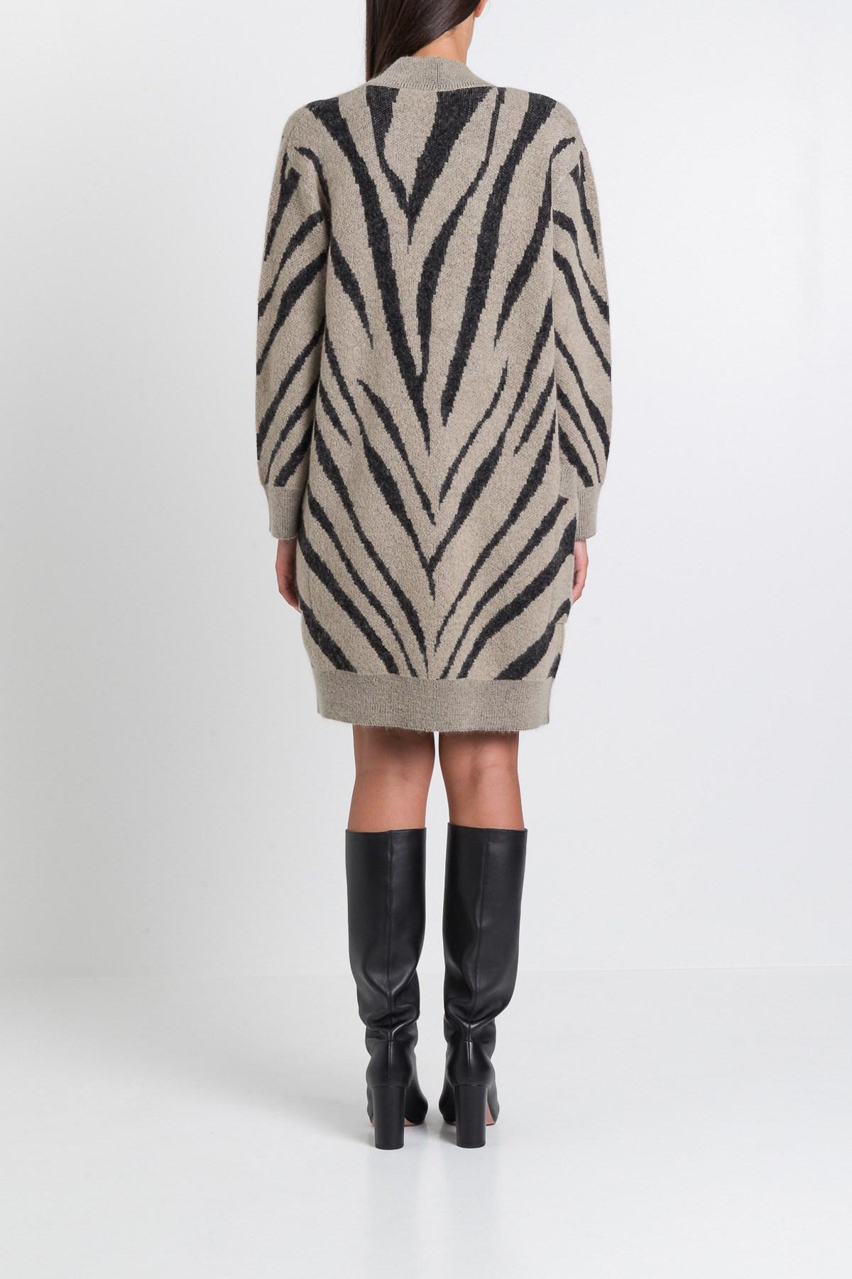 Max Mara Carlo Zebra Mohair Oversize Cardigan - Lyst