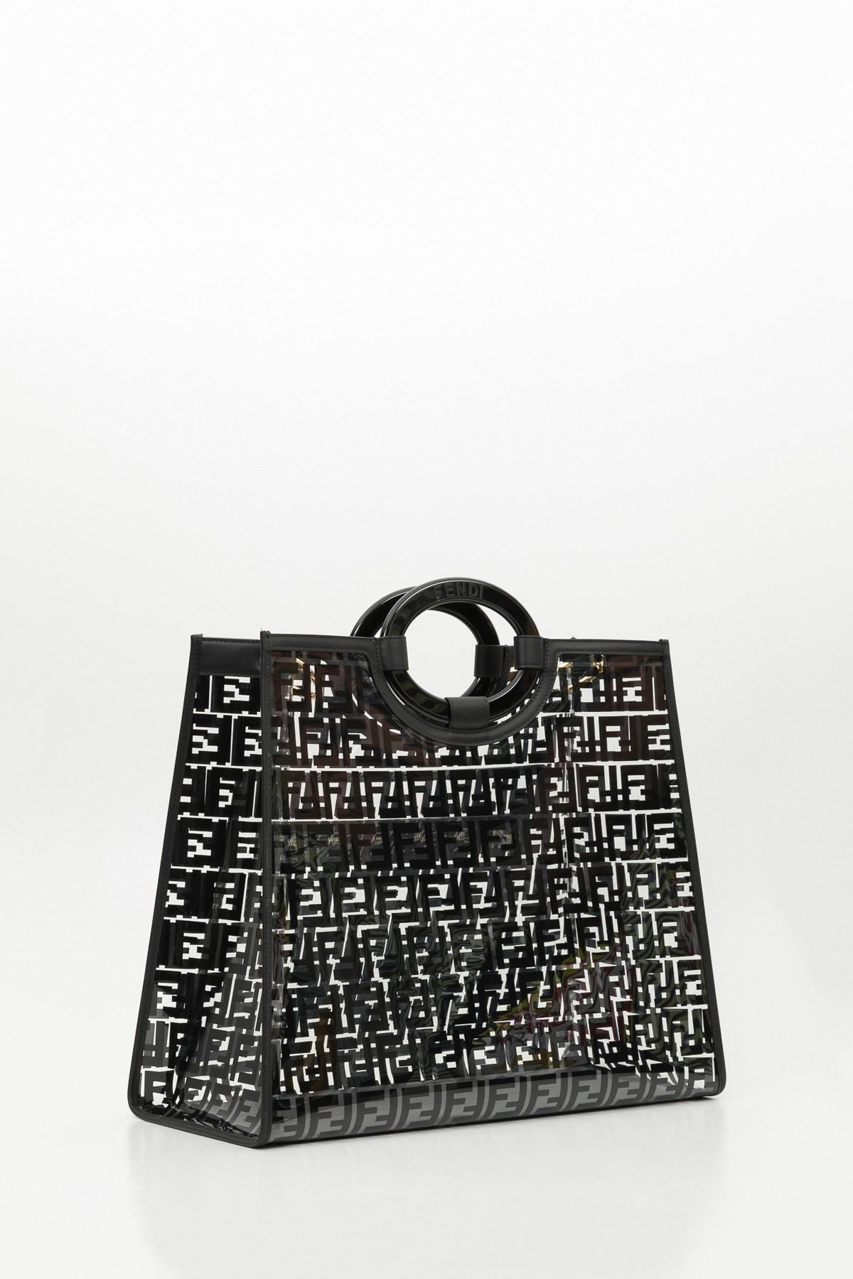 Fendi Runway Transparent Pvc Shopper in Black Lyst