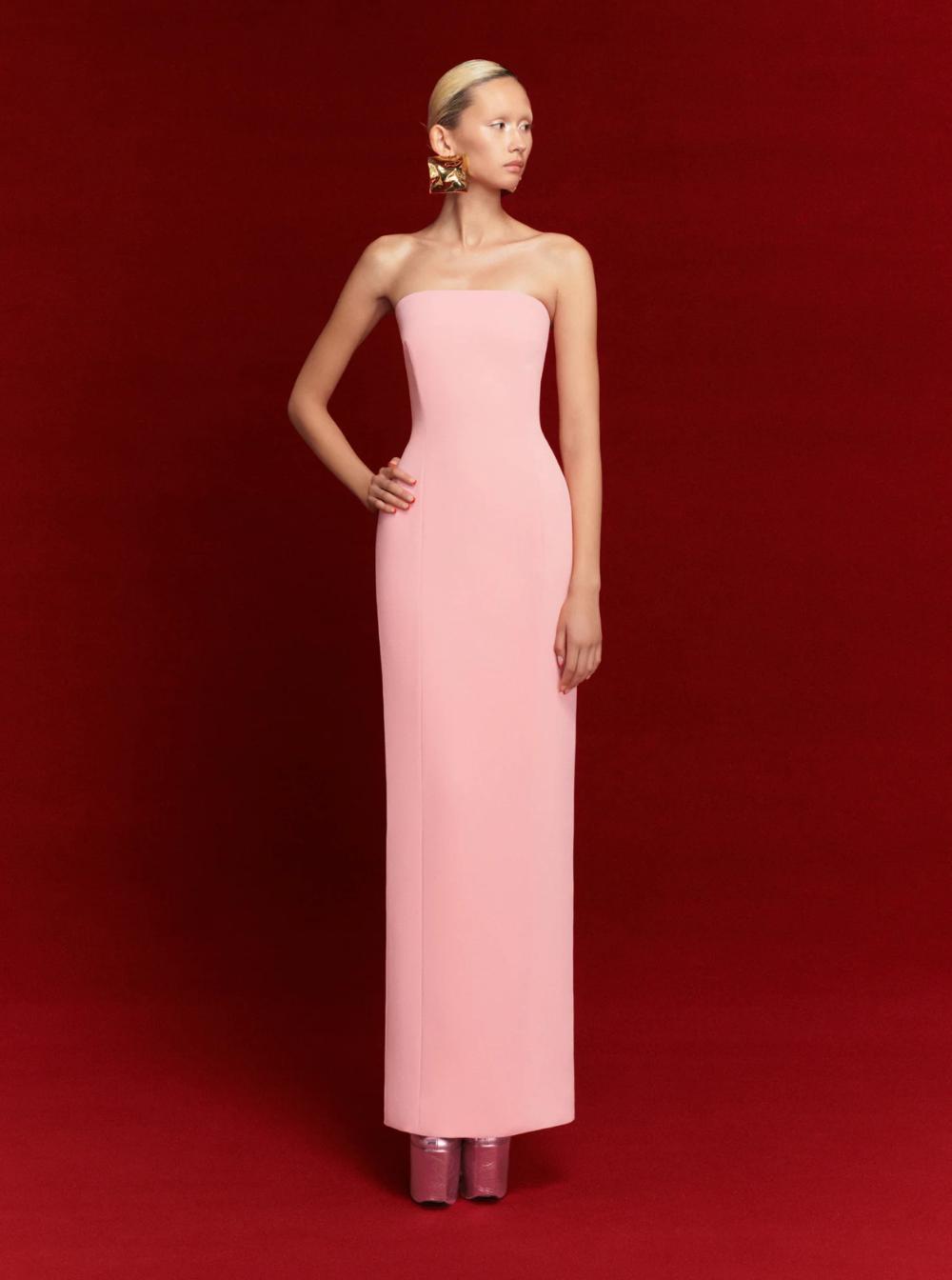 ワンピース SOLACE LONDON FW25 Talia Maxi Dress (OS40014 BERRYPINK) The Talia Maxi Dress in Berry Pink – Solace London