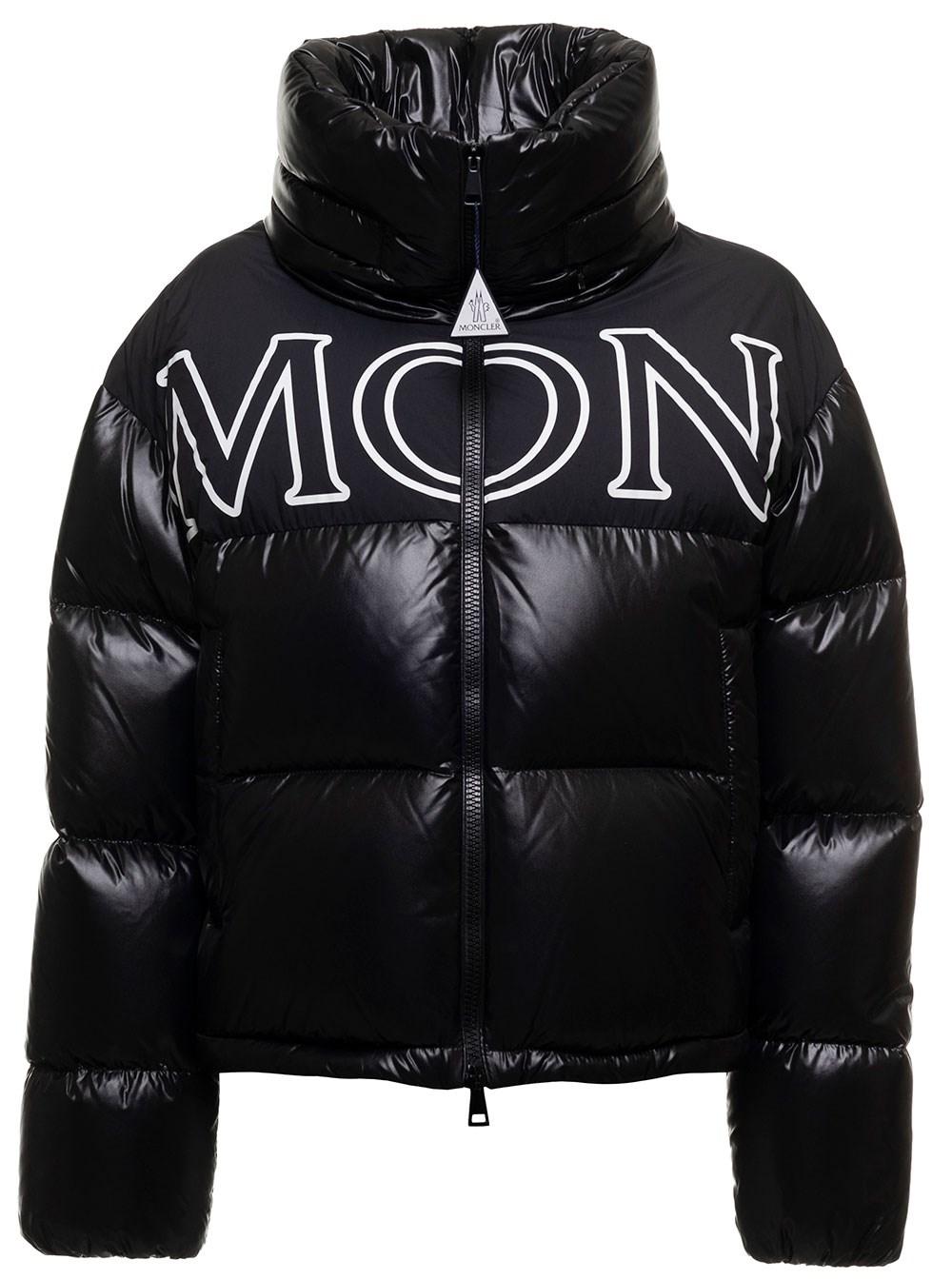 Moncler Gers Down Jacket In Matte And Laqué Padded Quilting Nylon With ...