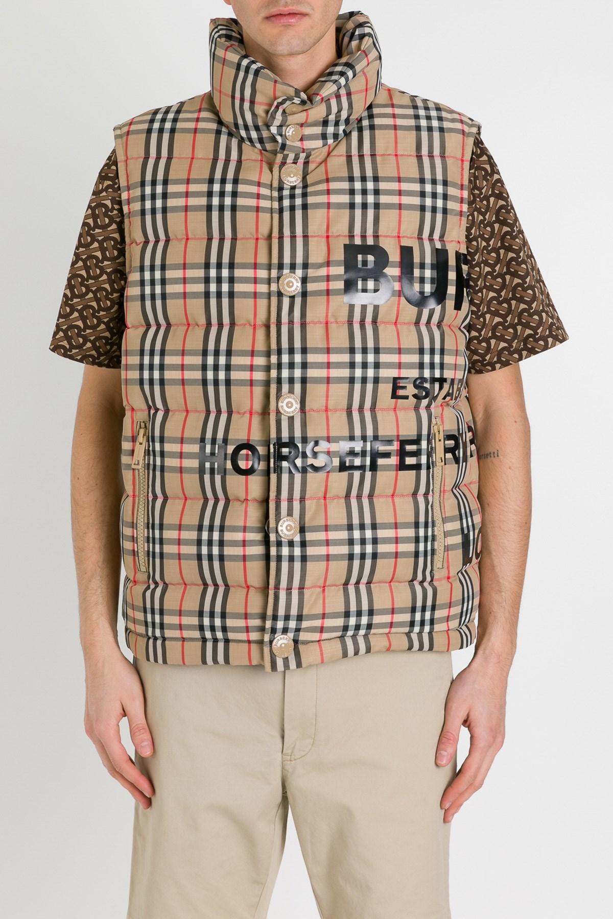 Burberry Synthetic Midland Down Vest for Men Lyst