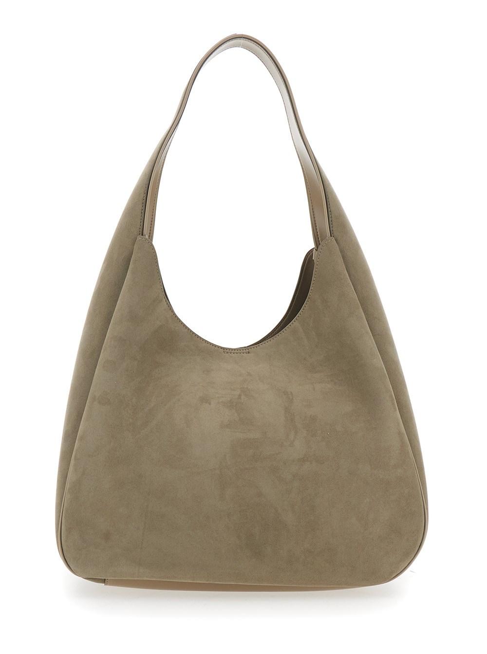 ショルダーバッグ・ポシェット STELLA MCCARTNEY LOGO LARGE HOBO BAG ALTER SUEDE Stella McCartney Logo Alter Suede Shoulder Bag | Neiman Marcus