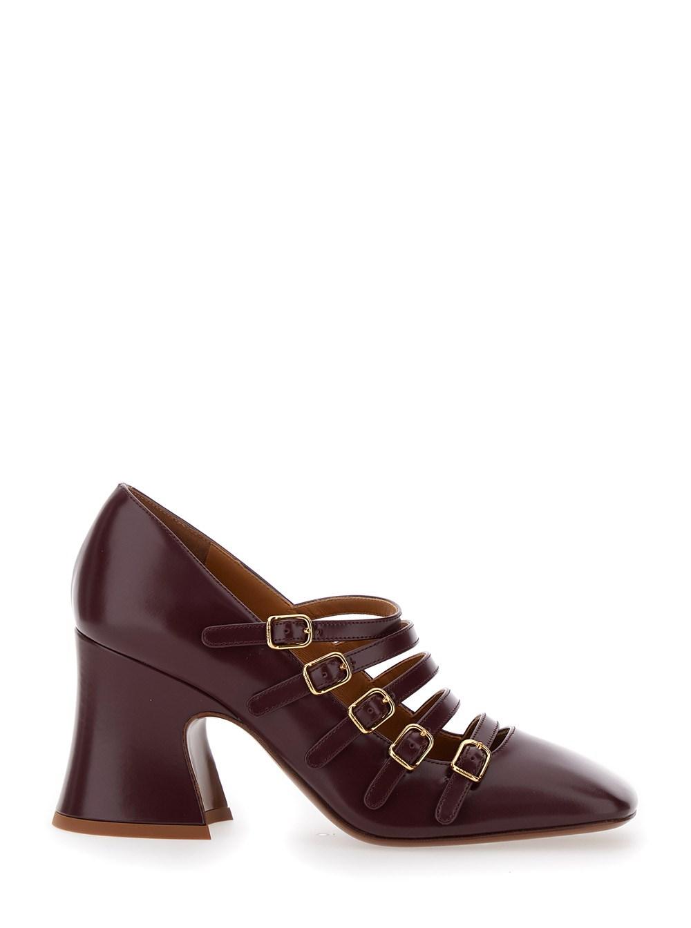 パンプス CHLOE Black Leather Janis Pumps Chloé Janis Platform Pump | Chloé MD