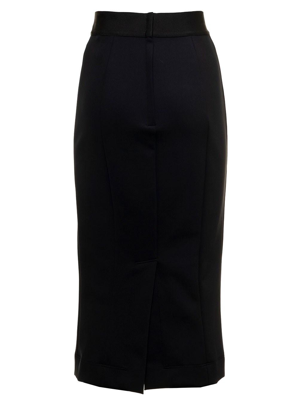 Dolce & Gabbana Pencil Skirt In Neoprene With Jaquard Logo On Waist Dolce &  Gabbana Woman in Black - Save 13% | Lyst