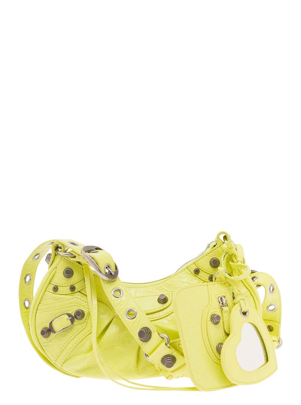 Balenciaga 'le Cagole Xs' Shoulder Bag With Removable Heart Mirror In