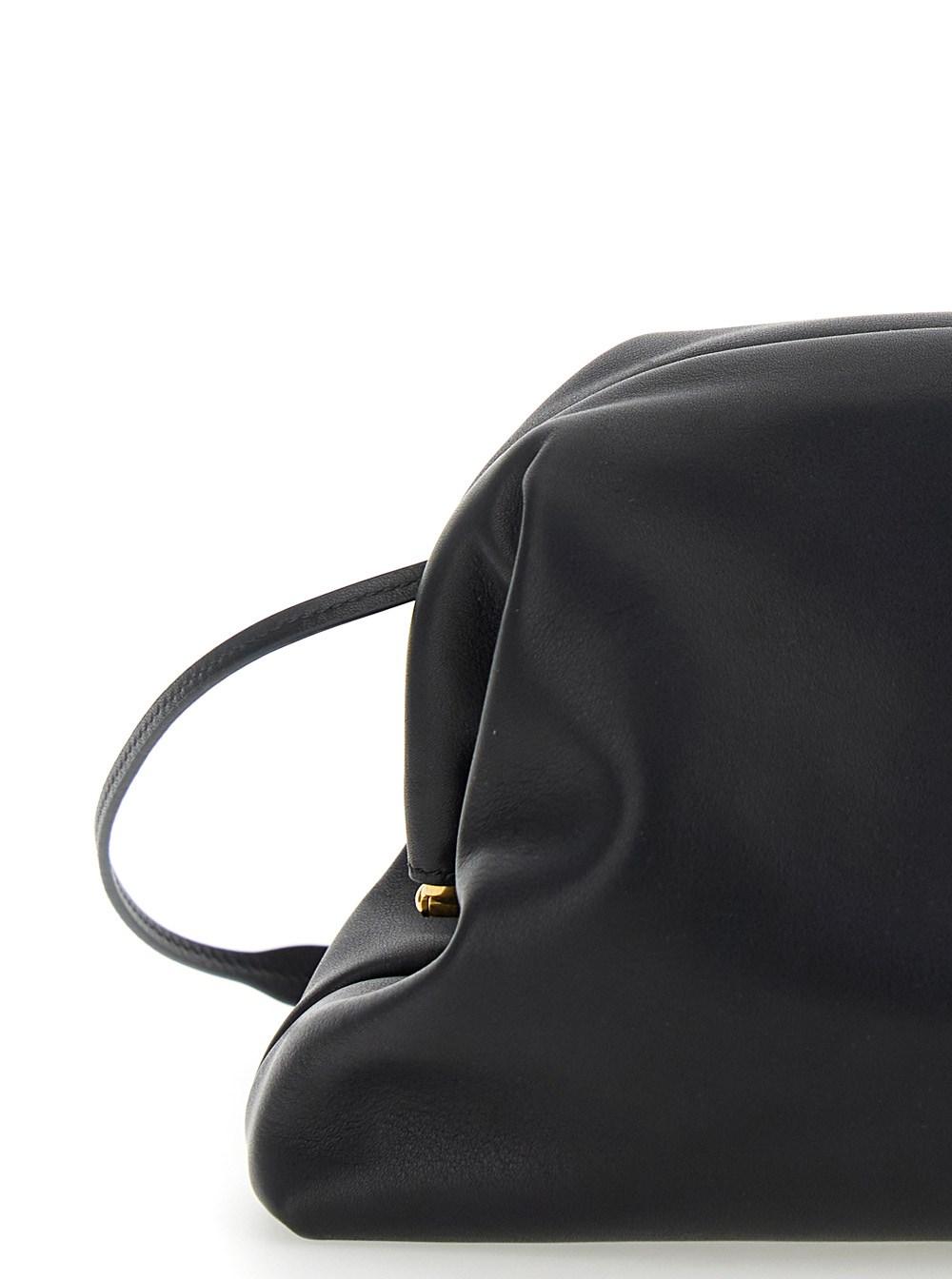 The Row 'Mira' Clutch Bag With Rounded Design And Zipper