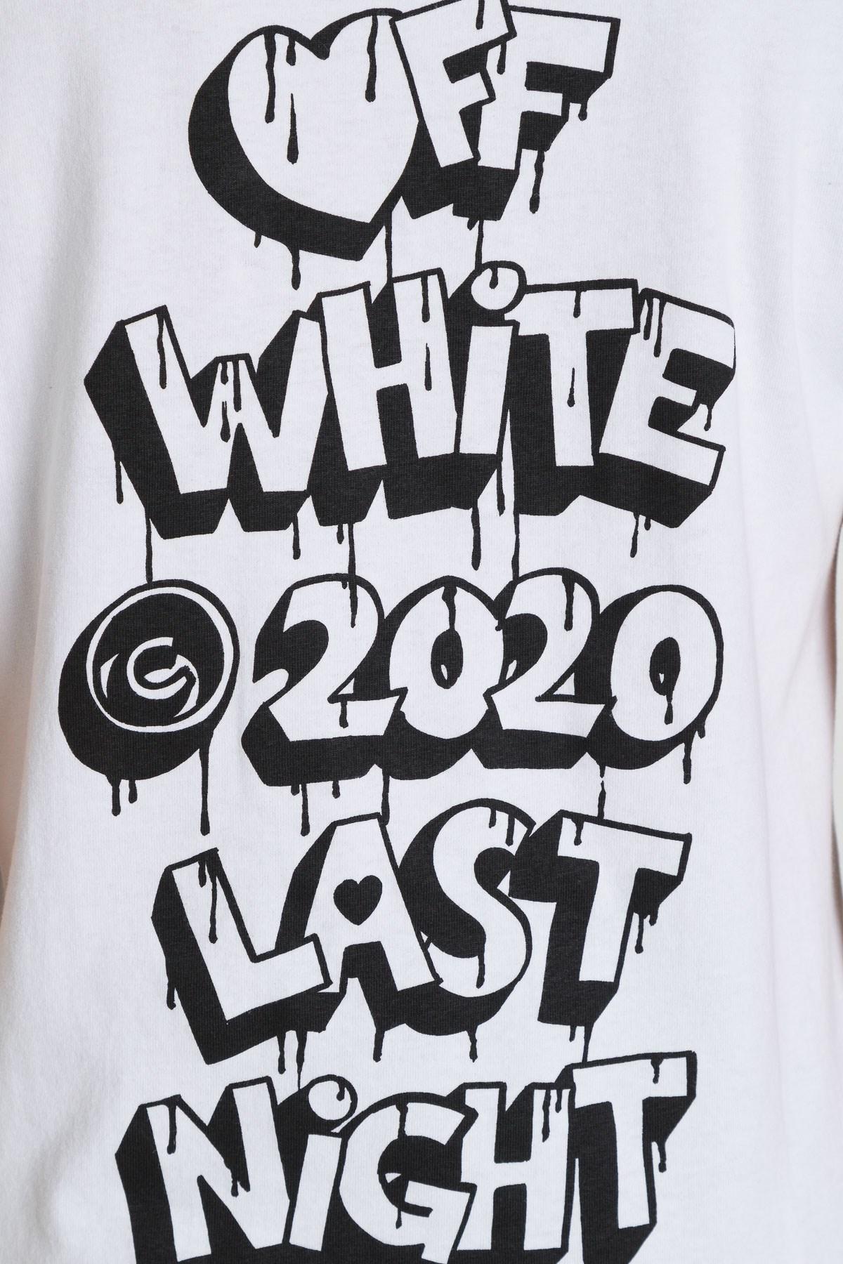Off-White c/o Virgil Abloh Cotton 2020 Last Night Tee in White - Lyst
