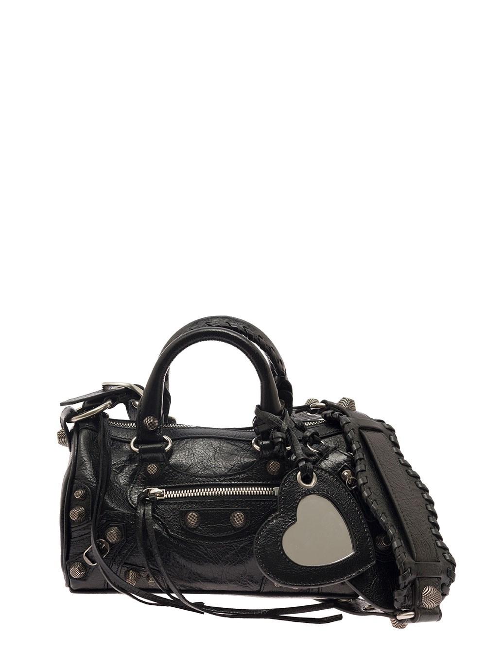 Balenciaga Le Cagole Mini Duffle Bag In Leather in Black | Lyst
