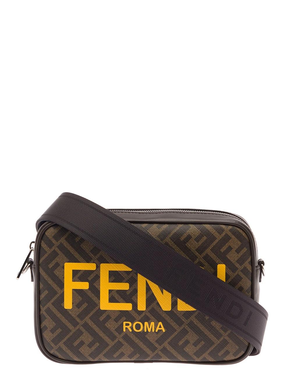 Fendi Camera Case Su Logo Giallo in Black for Men Lyst