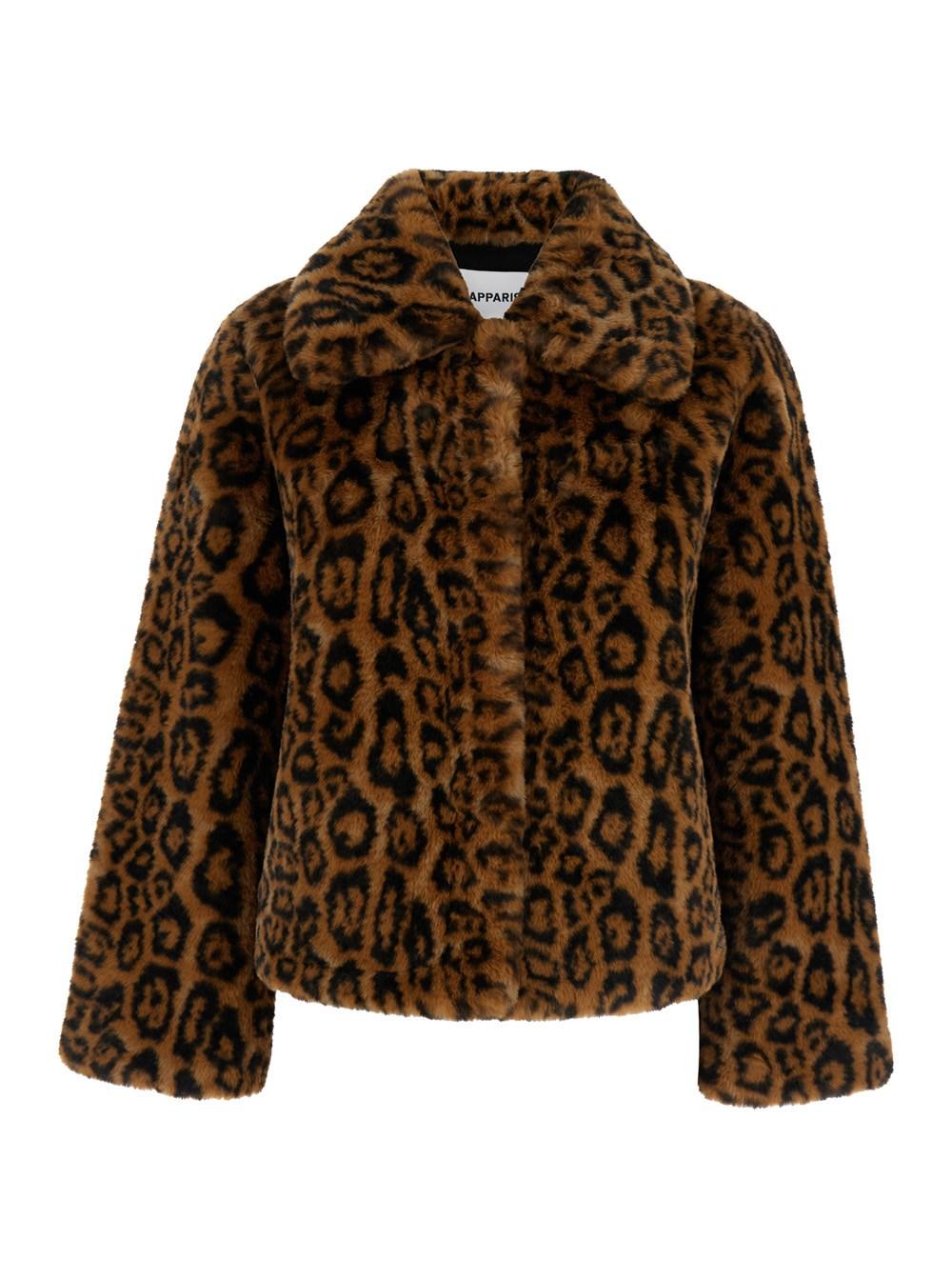 Apparis leopard coat best sale