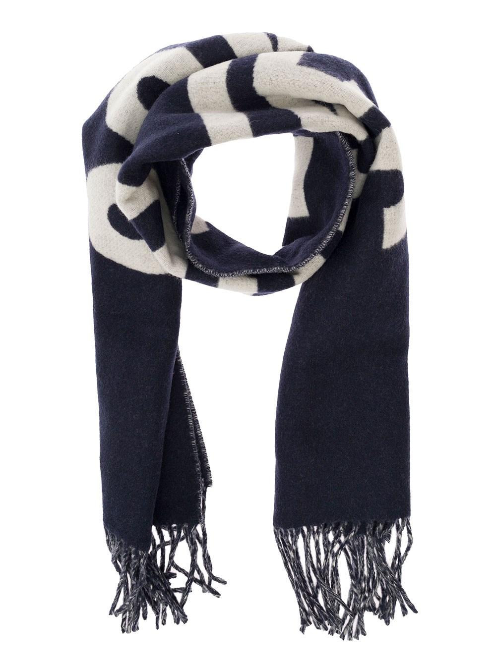 Jacquemus L'ècharpe' E Oversize Scarf With Jacquard Motif In Wool Man in  Blue for Men | Lyst
