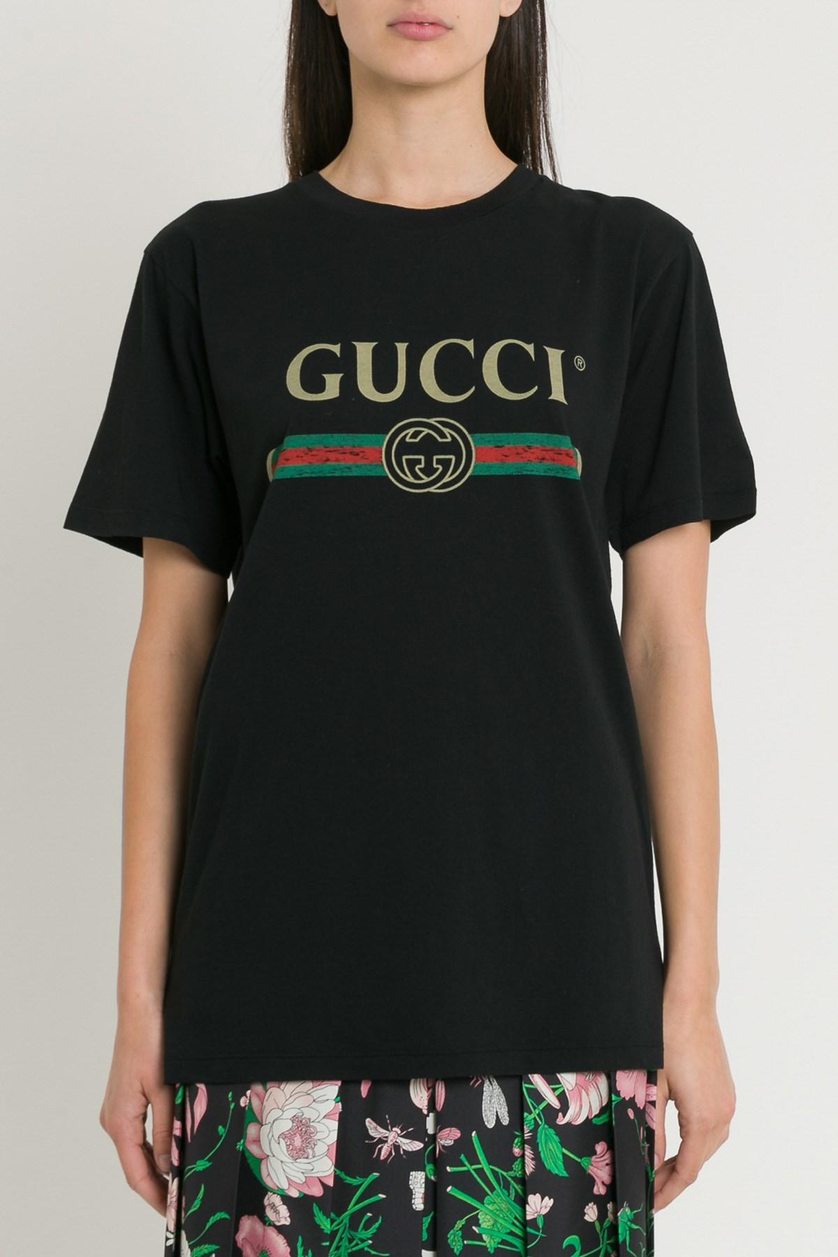 Gucci Cotton Vintage Logo T-shirt in 