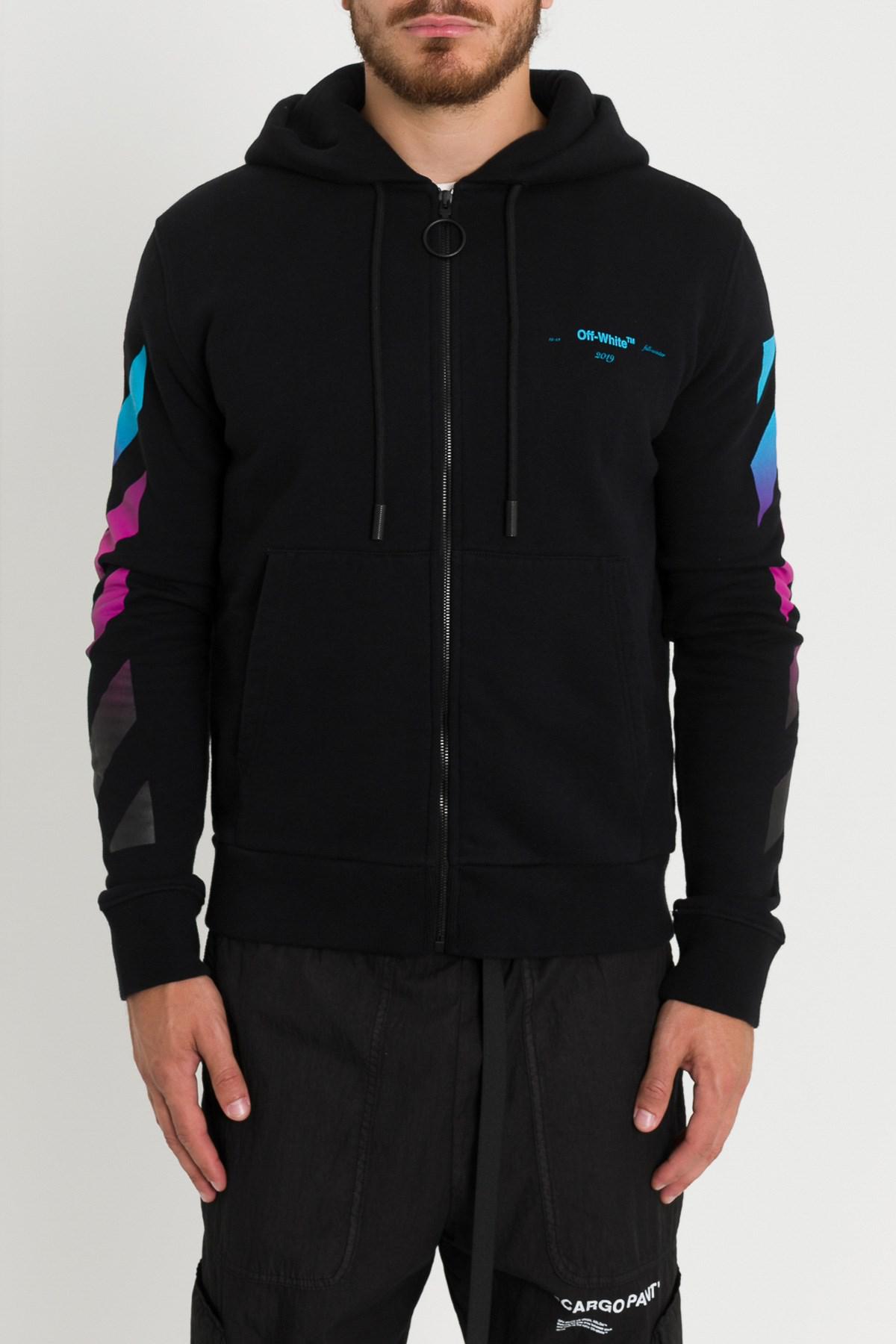 off white hoodie zip