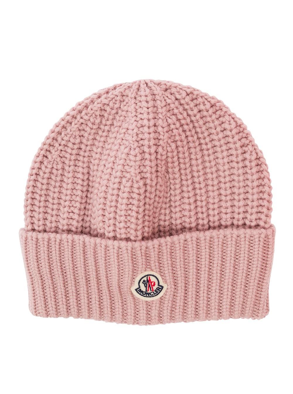 Pink moncler on sale hat