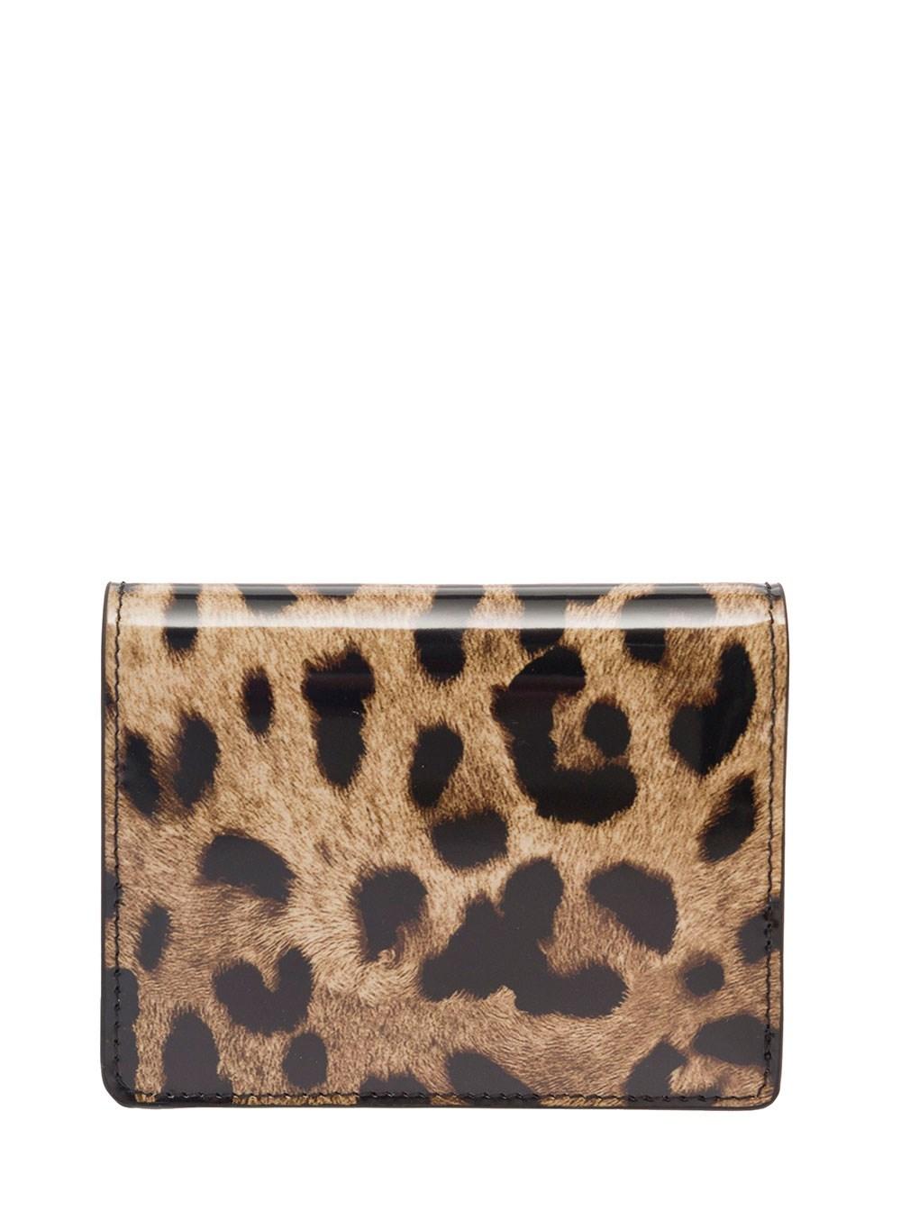 Dolce & Gabbana Leopard-Print Bi-Fold Wallet - Brown