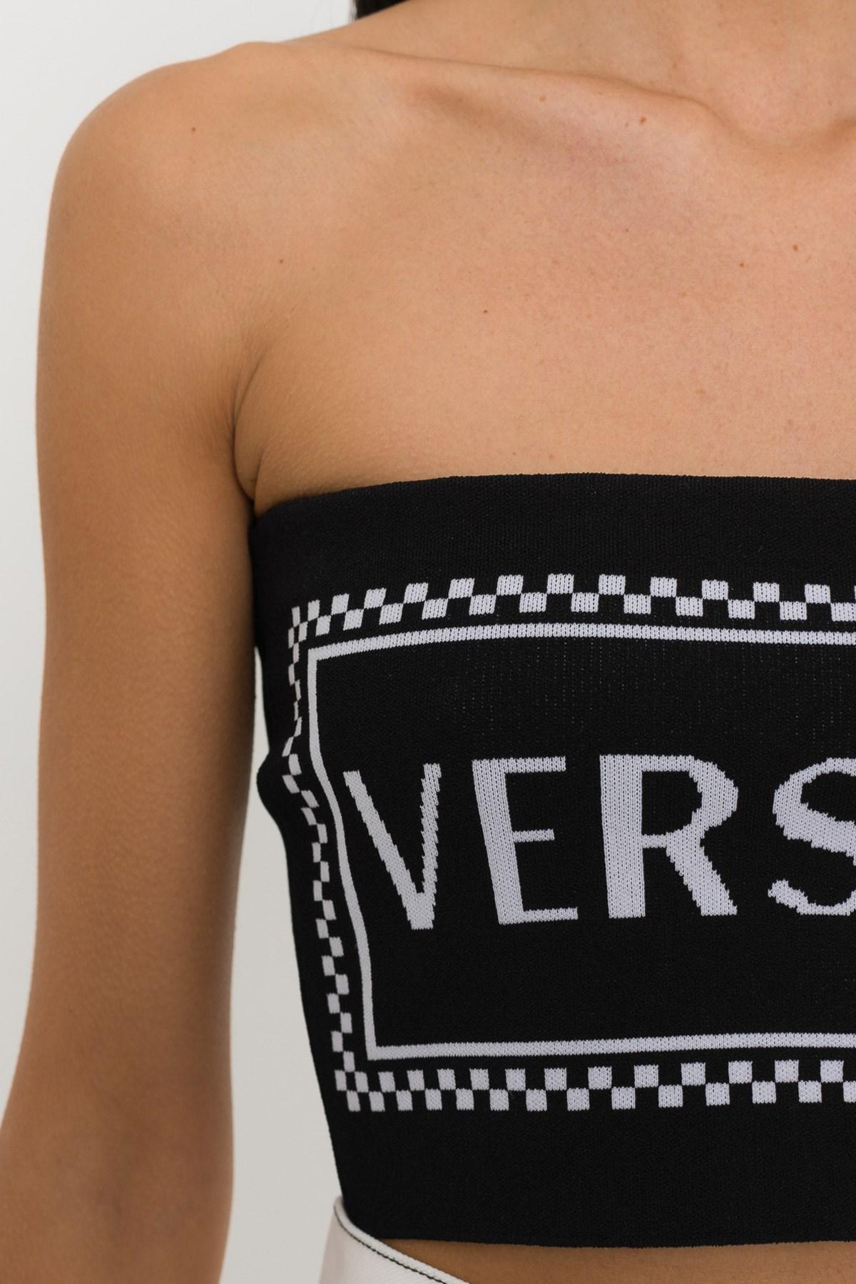 versace strapless top