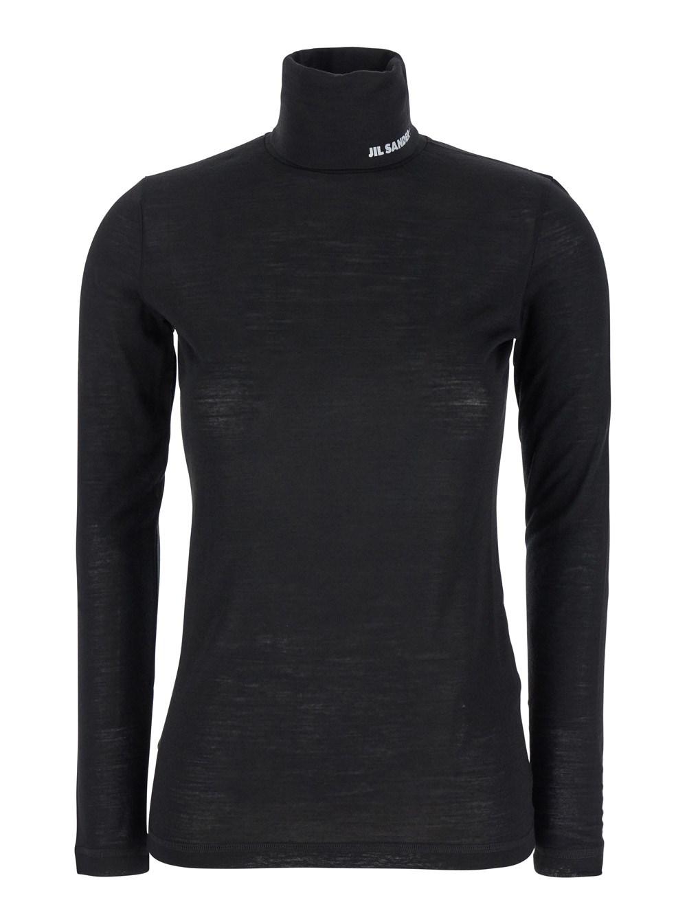 トップス Jil Sander Neck Logo High Neck Knit Jil Sander Neck Logo High Neck Knit