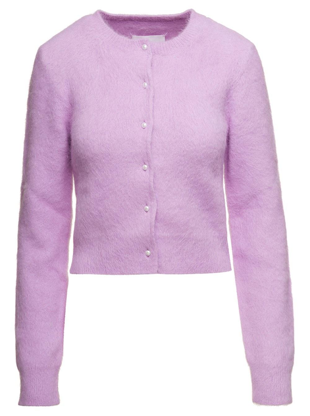 Angora cropped cardigan best sale
