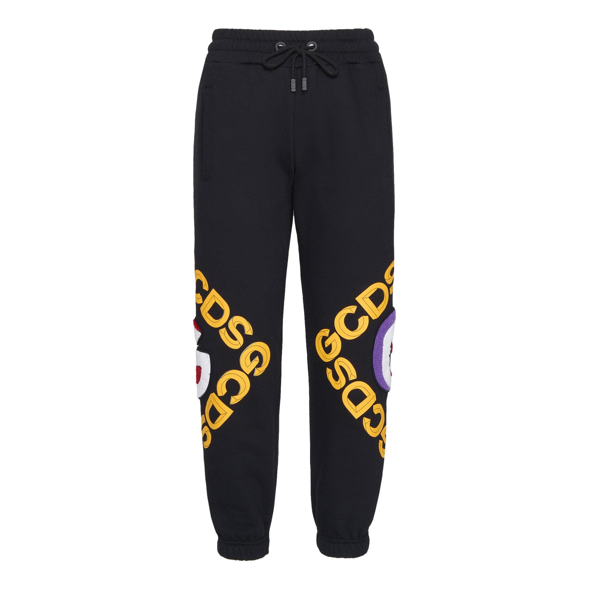 Gcds Cotton College Sweatpants in Black Lyst