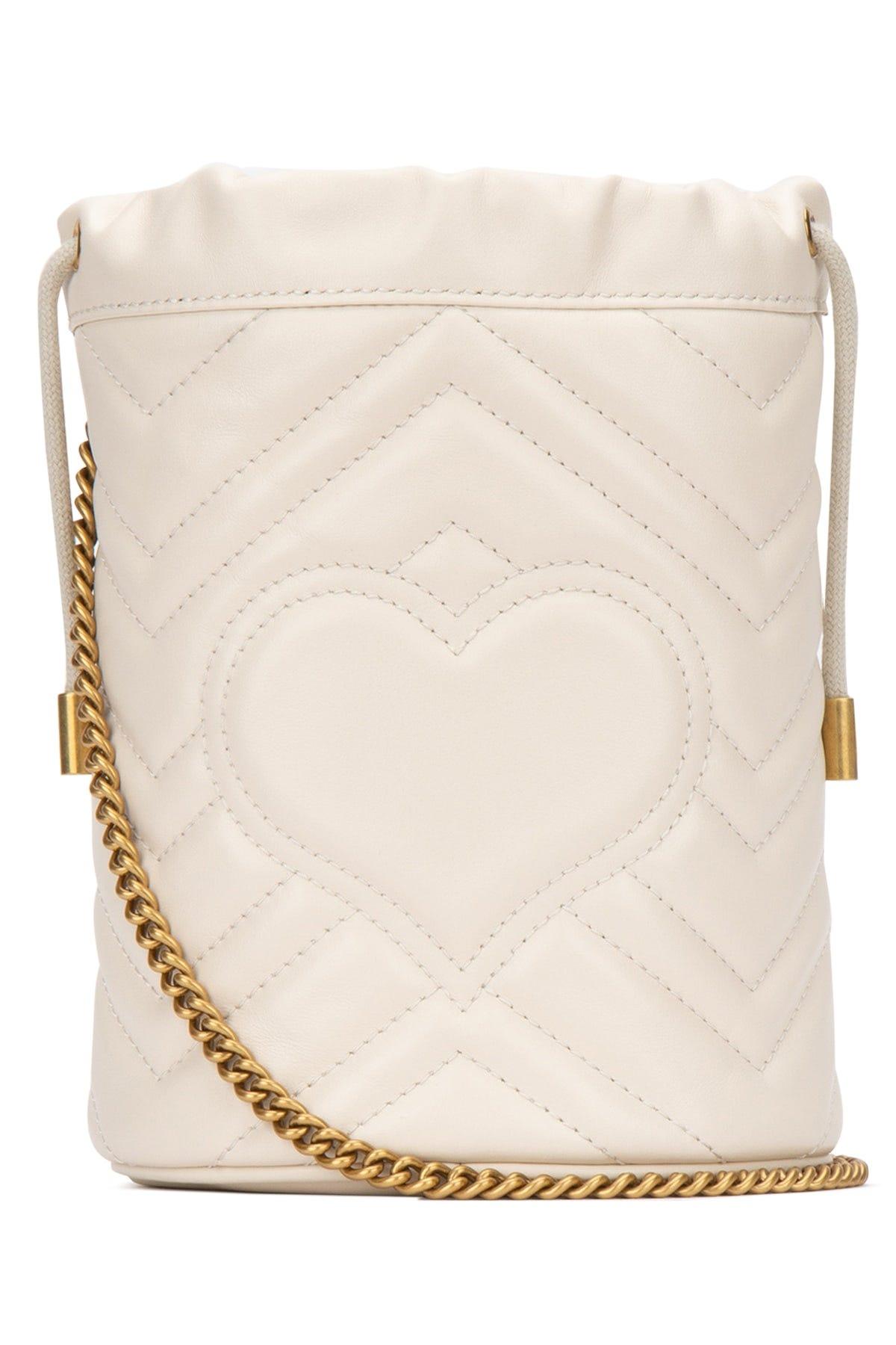 gucci mini bucket bolsa white