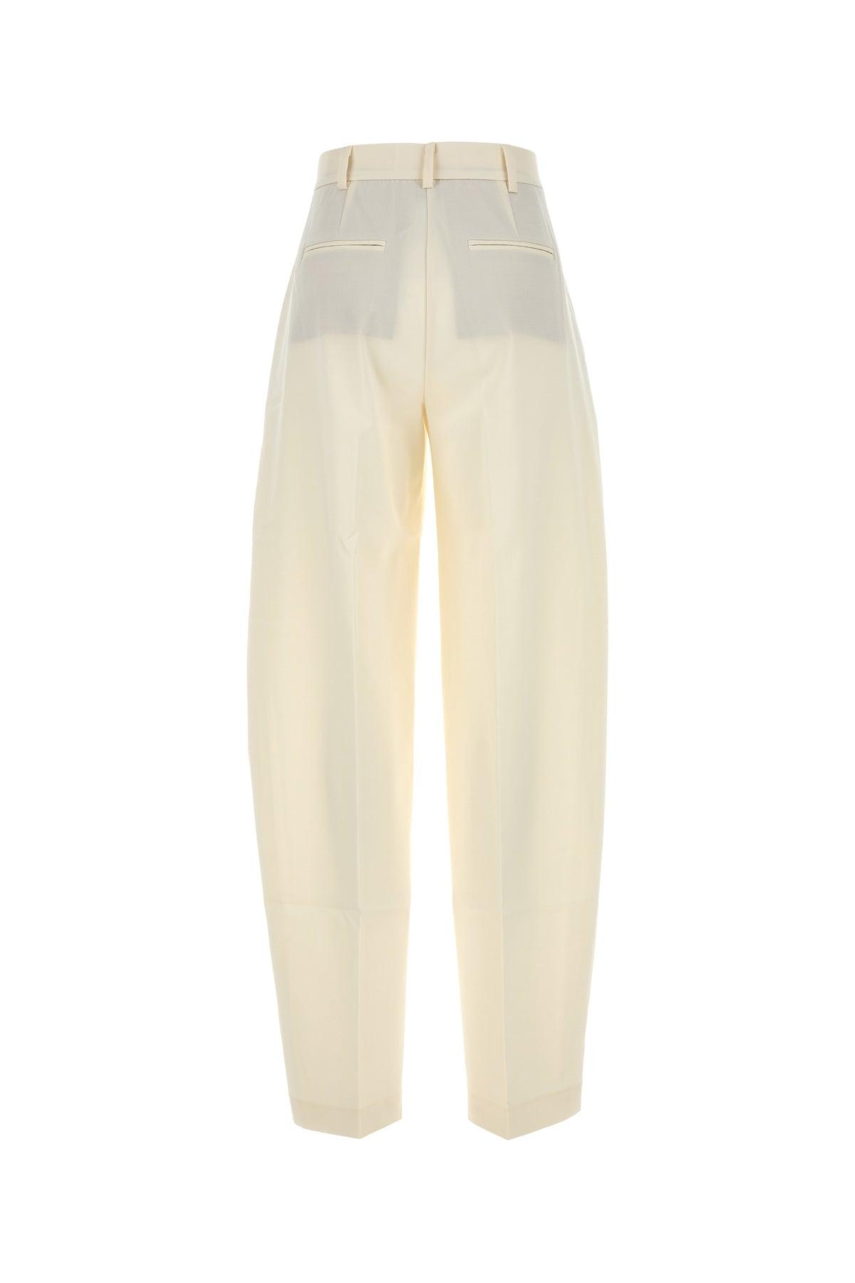 パンツ THE ANDAMANE Ivory gabardine pant (T170471ATNW050 IVORY) ANDAMANE Ivory Gabardine Pant in White | Lyst