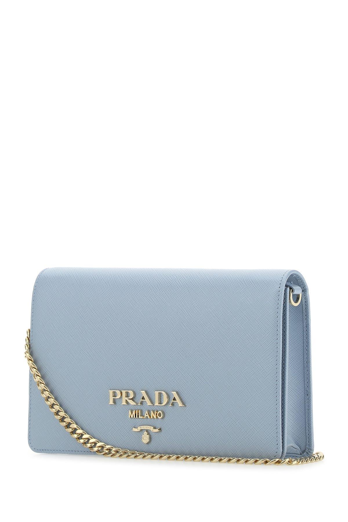 Prada Blue Saffiano Leather Bag, Luxury, Bags & Wallets on Carousell