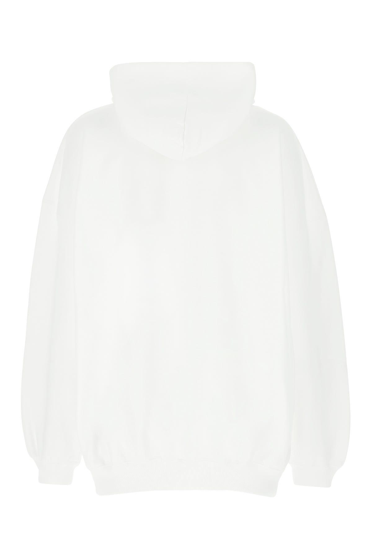 Balenciaga White Cotton Oversize Sweatshirt | Lyst