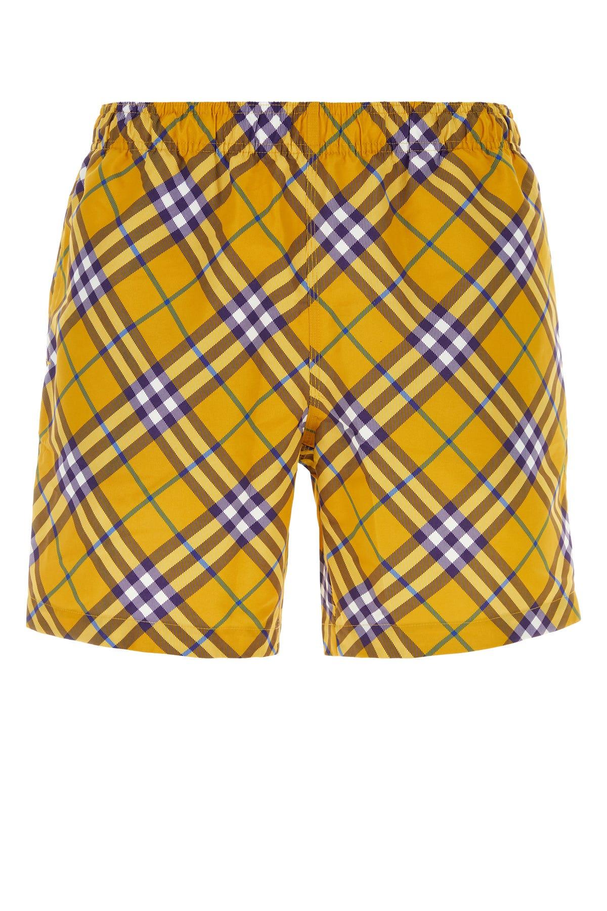 Burberry shorts yellow sales