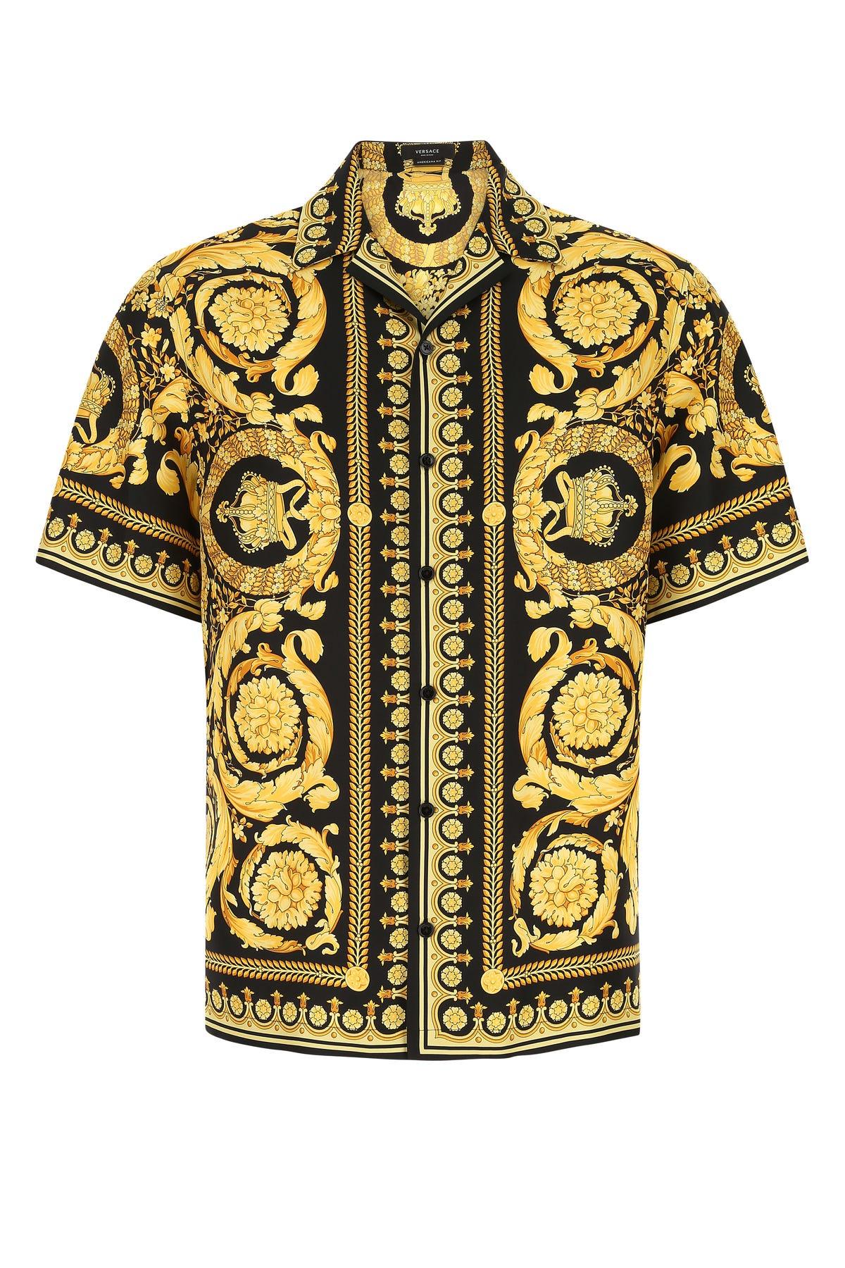 Versace Camicia in Yellow for Men | Lyst