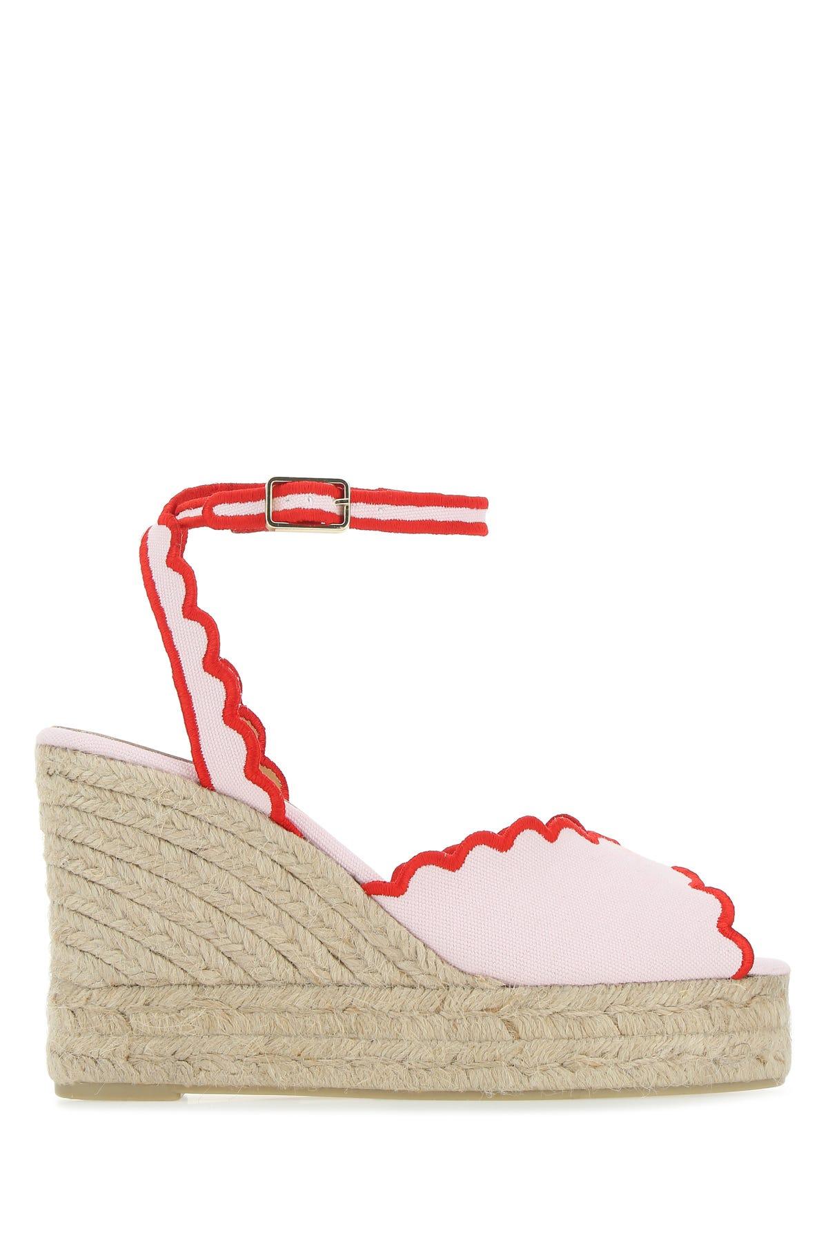 Castaner top pink wedges