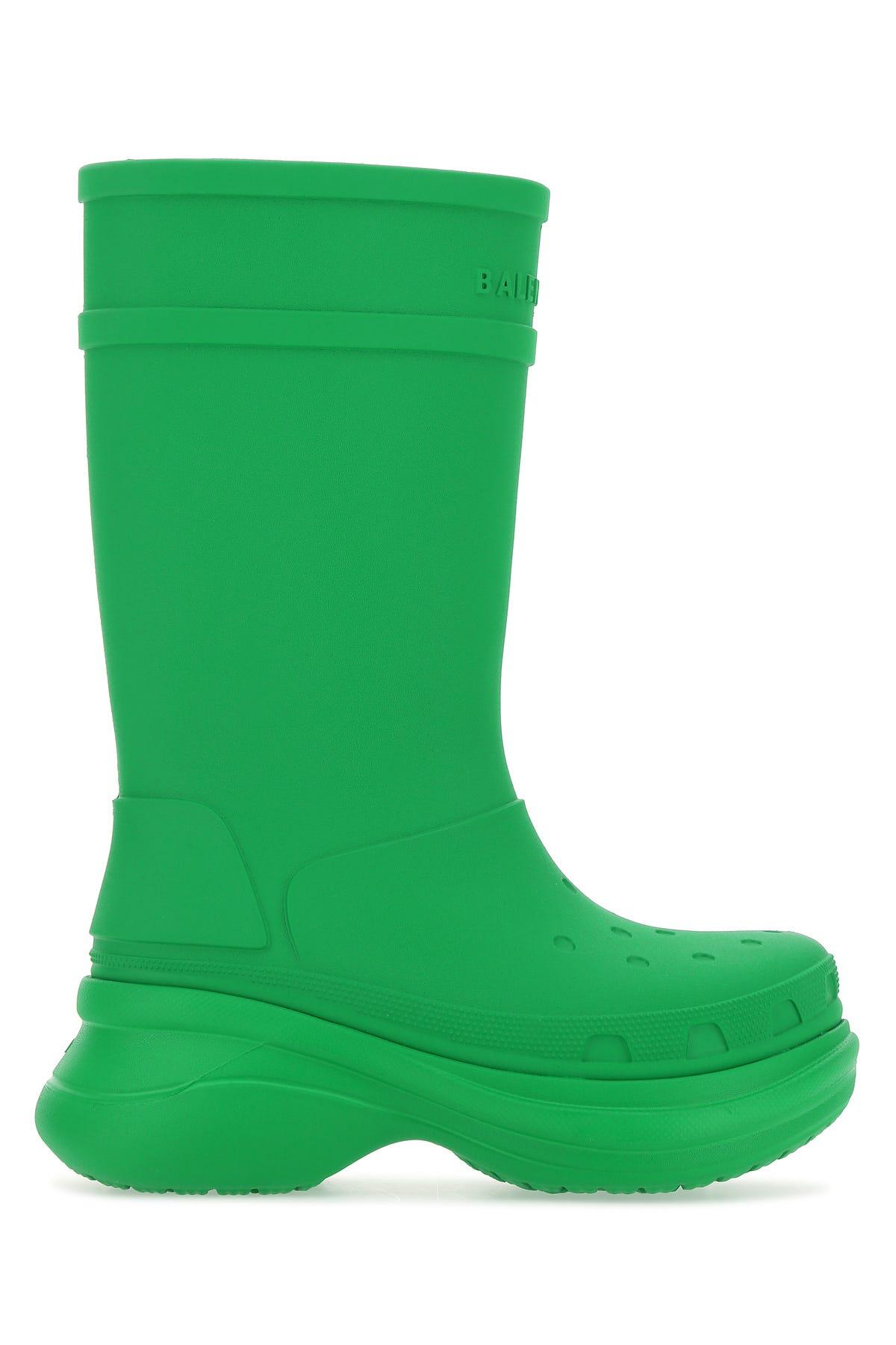 Balenciaga Grass Rubber Boots in Green | Lyst