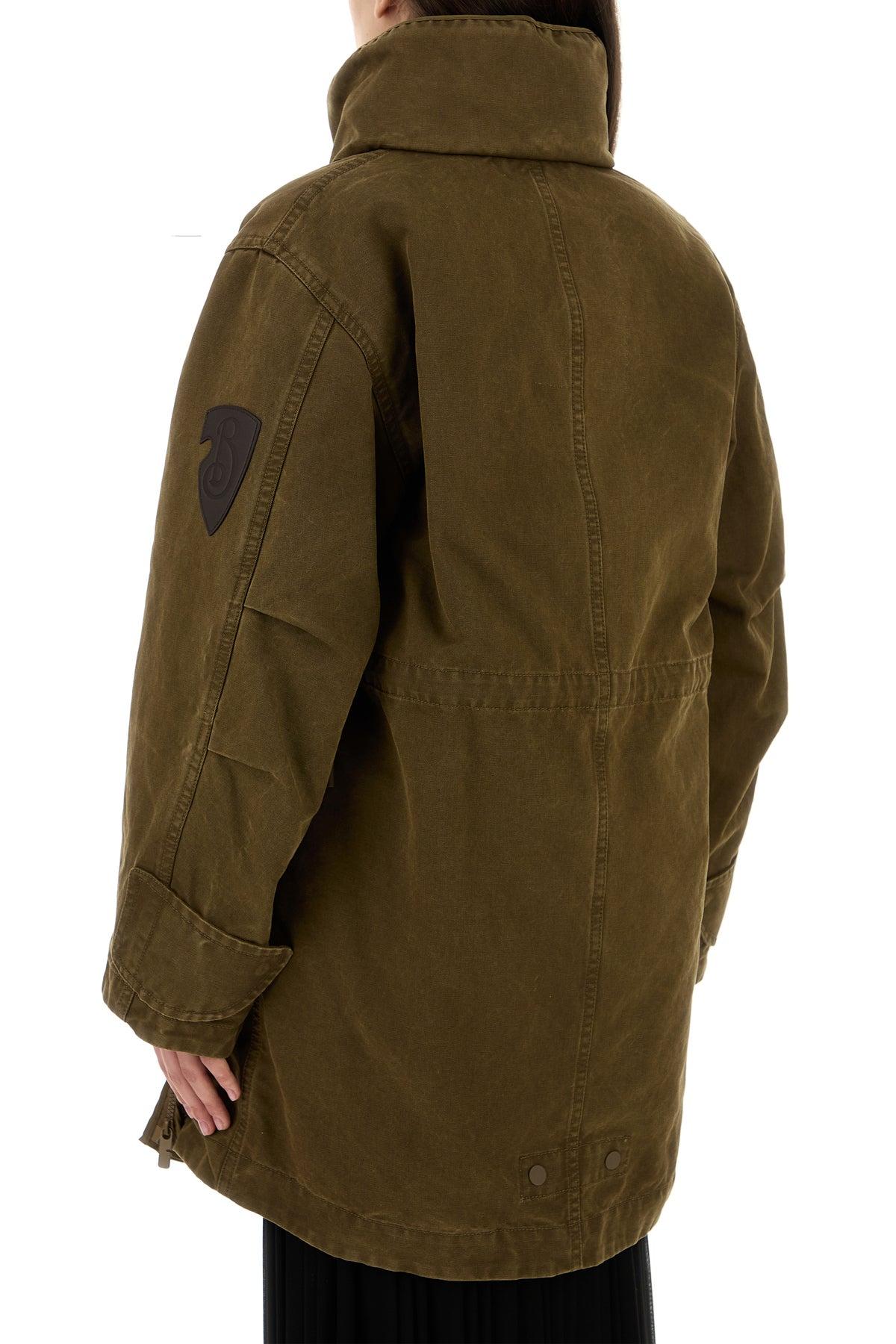 ジャケット Burberry Army Green Gabardine Reversible Jacket Burberry Army Gabardine Reversible Jacket in Black | Lyst