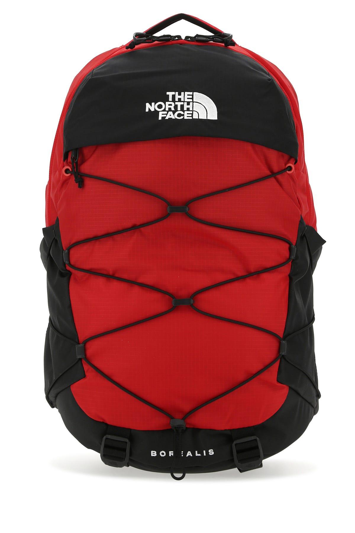 The North Face Two-tone Nylon Borealis Backpack in Red for Men | Lyst