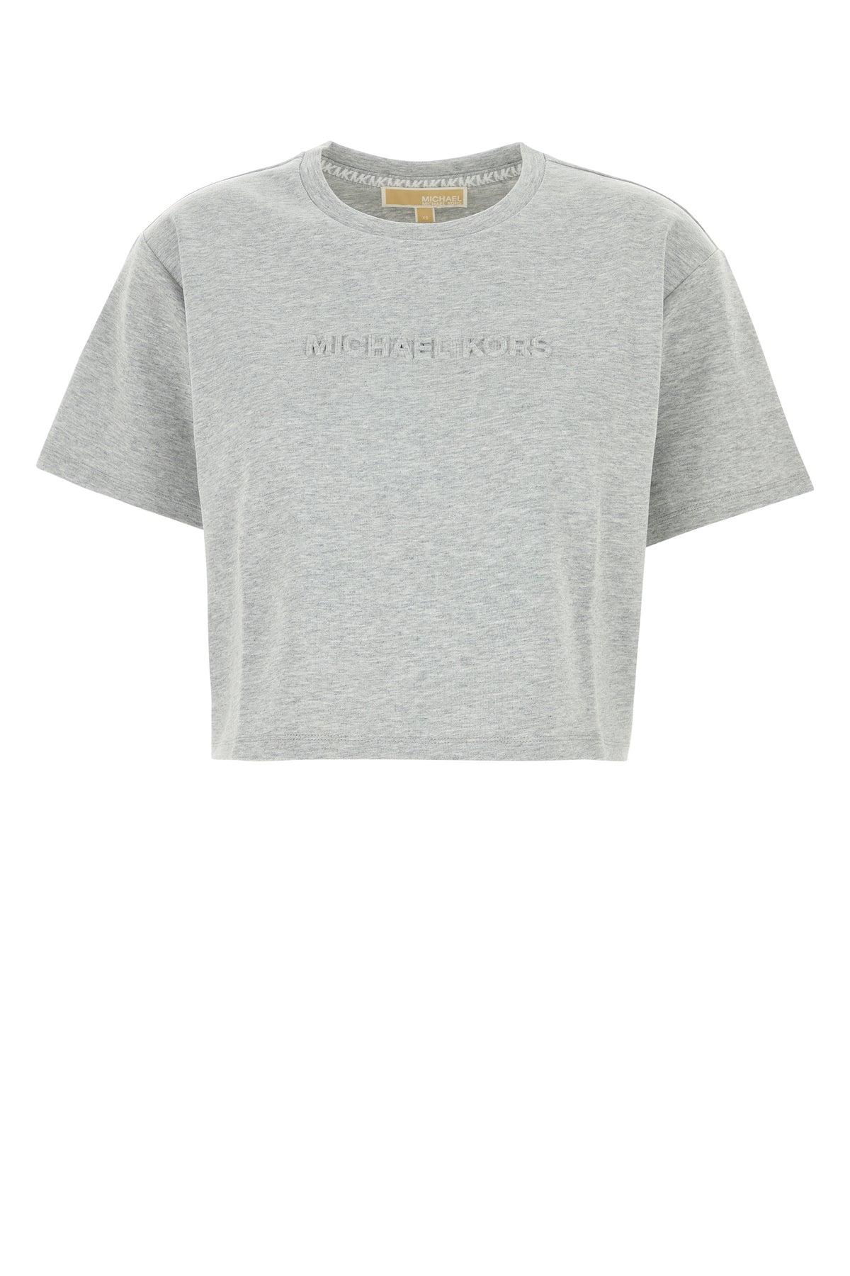 Tシャツ・カットソー Michael Kors Woman T-Shirt Black MR5615433D 001 Empire Logo Organic Cotton T-Shirt | Michael Kors [US]