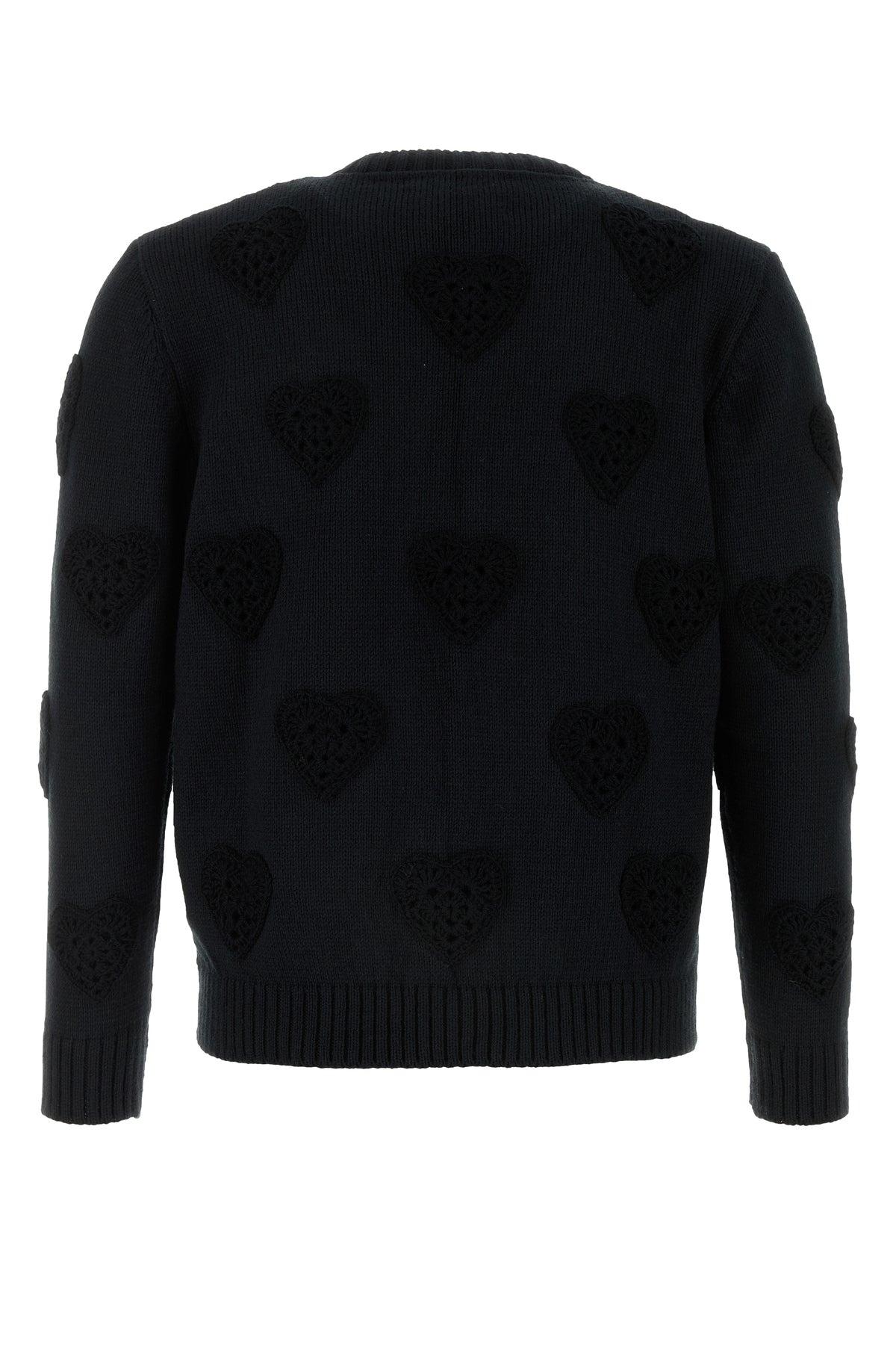 Ernest W. Baker Black & Red Rose Cardigan Ernest W. Baker
