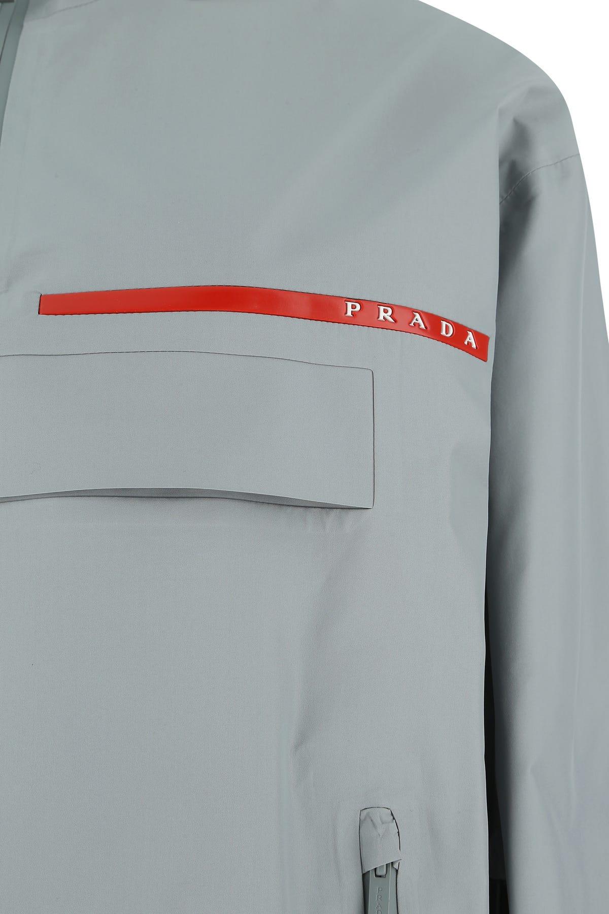 Prada Grey Gore-tex® Padded Jacket in Gray | Lyst