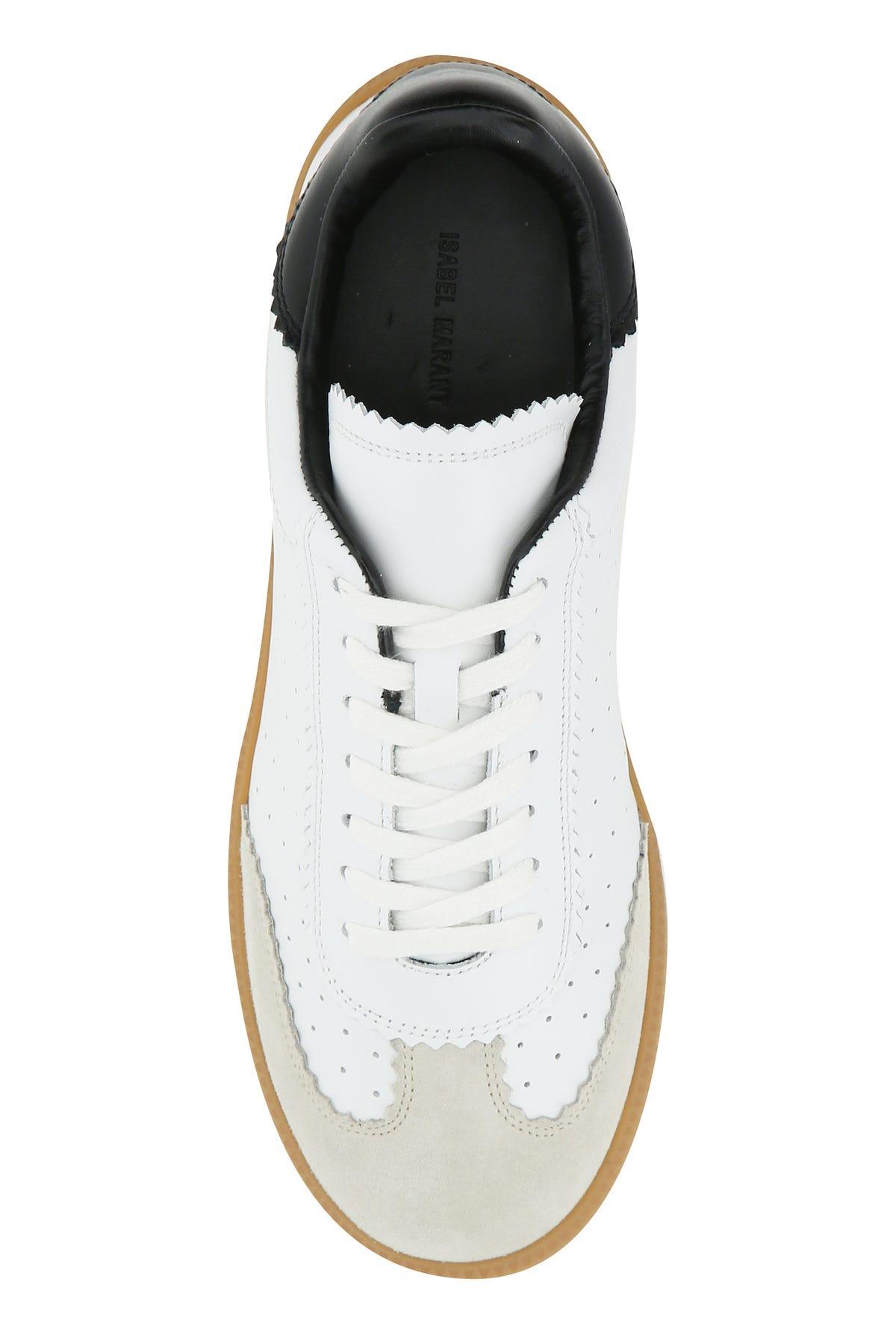 Étoile Isabel Marant Multicolor Leather Brycy Sneakers in White - Lyst