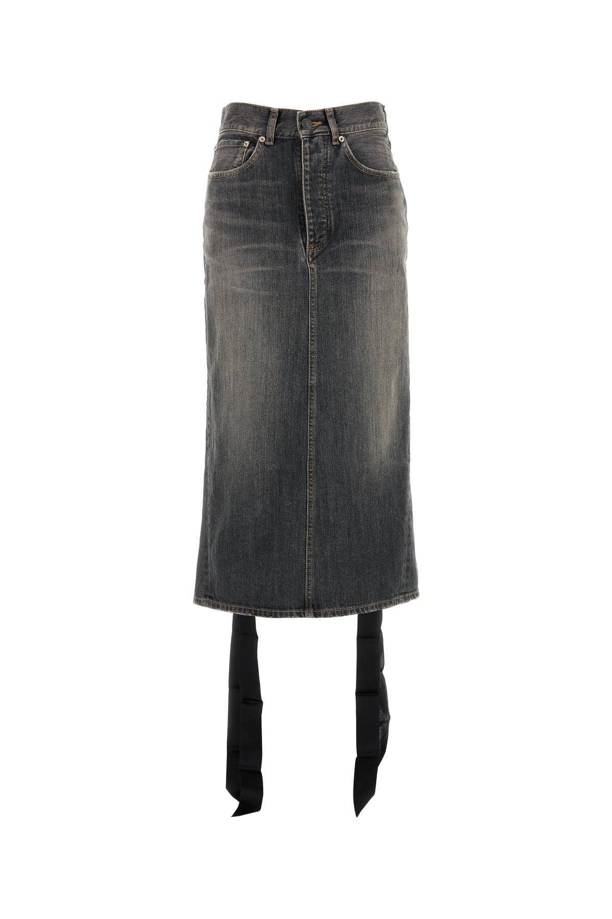 スカート BALENCIAGA Women Skirts 814144TKN01 1000 BLACK Medium-814144TKN011000_F.jpg?v=2
