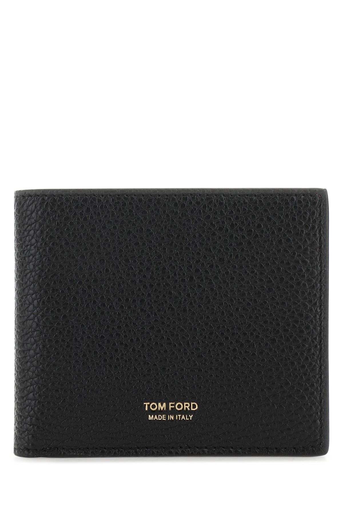 Tom Ford Black Leather Wallet for Men | Lyst