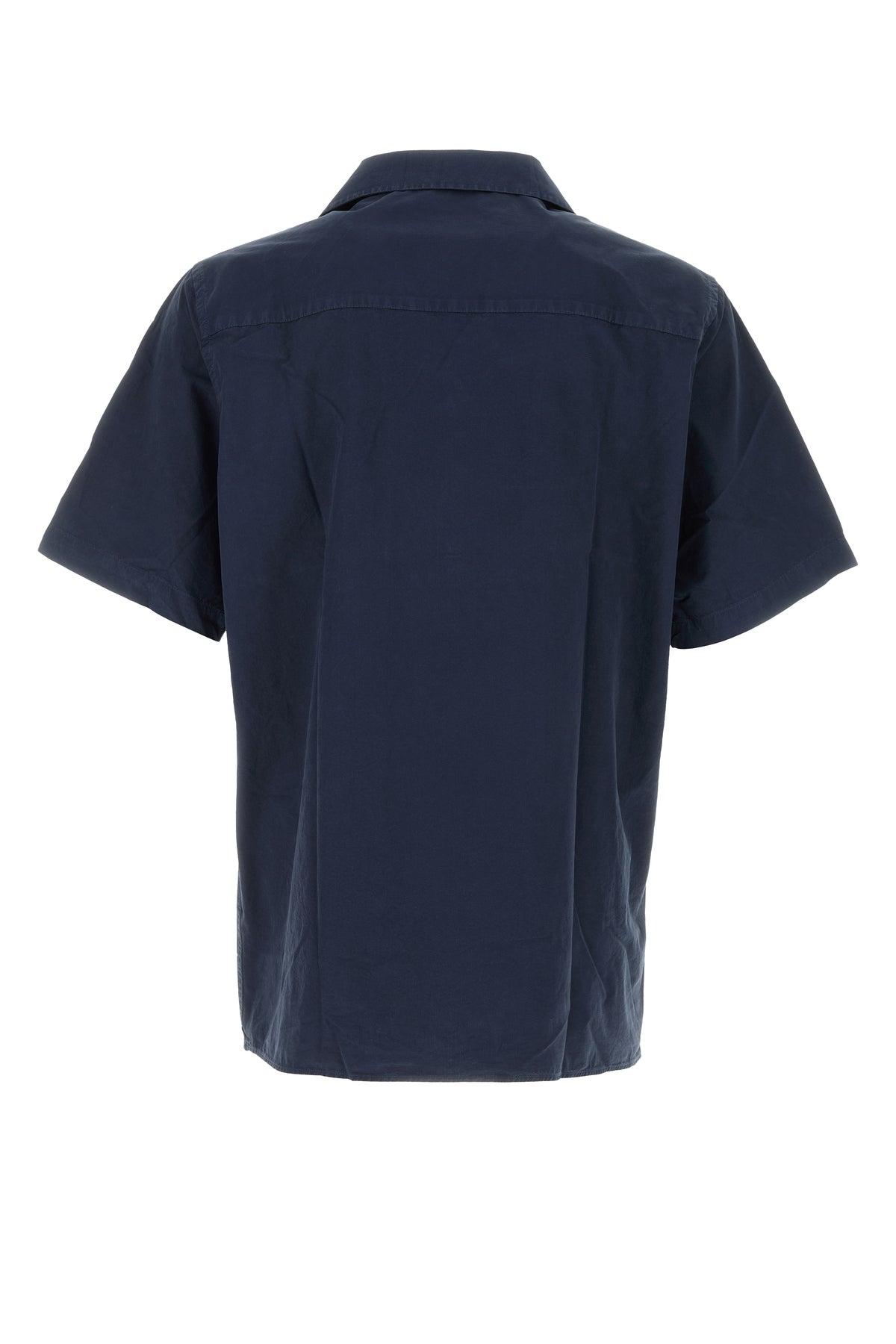 Tシャツ・カットソー REFRIGIWEAR Navy blue cotton Stone shirt Refrigiwear Navy Blue Cotton Stone Shirt | ModeSens