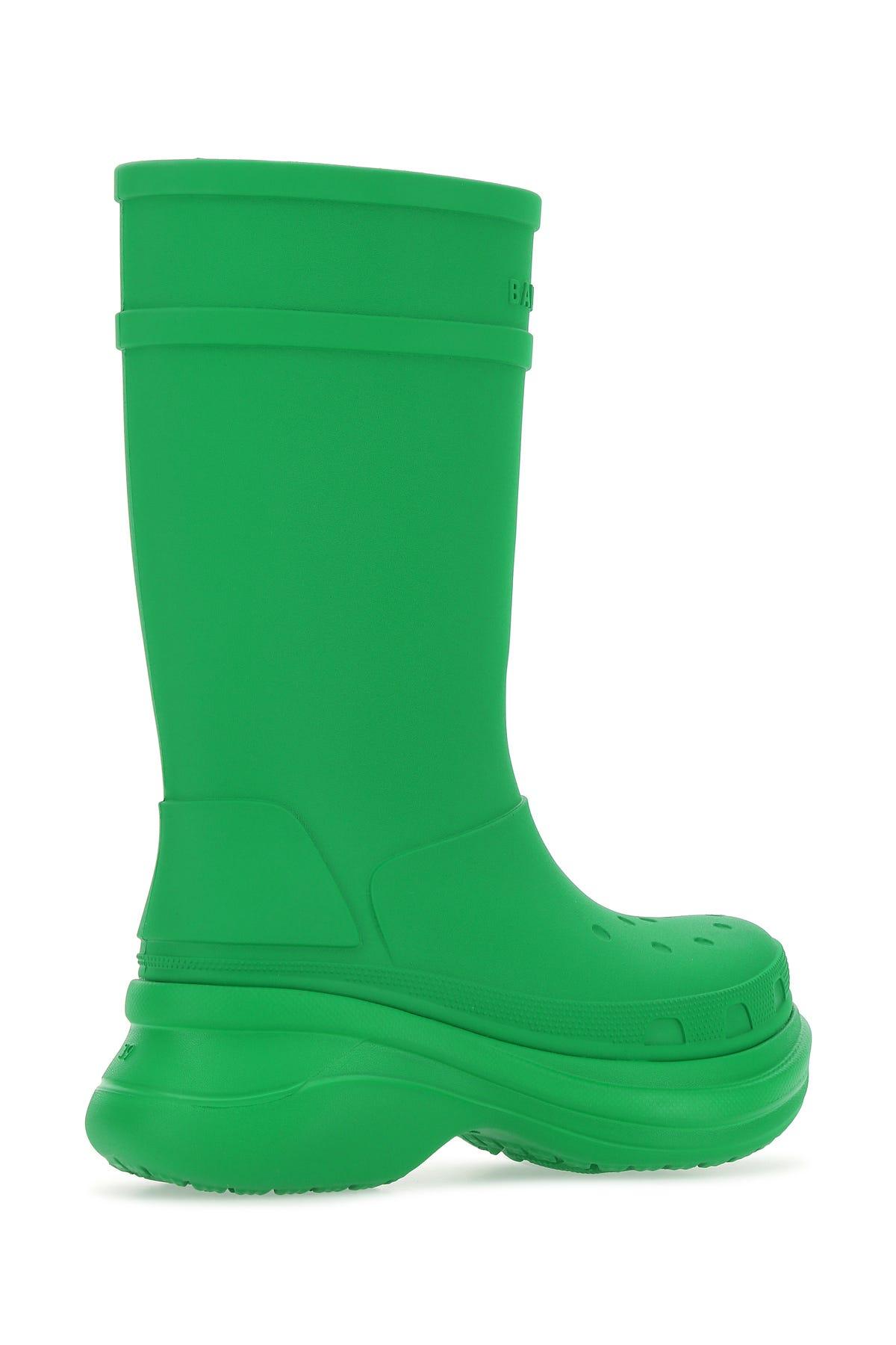 Balenciaga Grass Rubber Boots in Green | Lyst