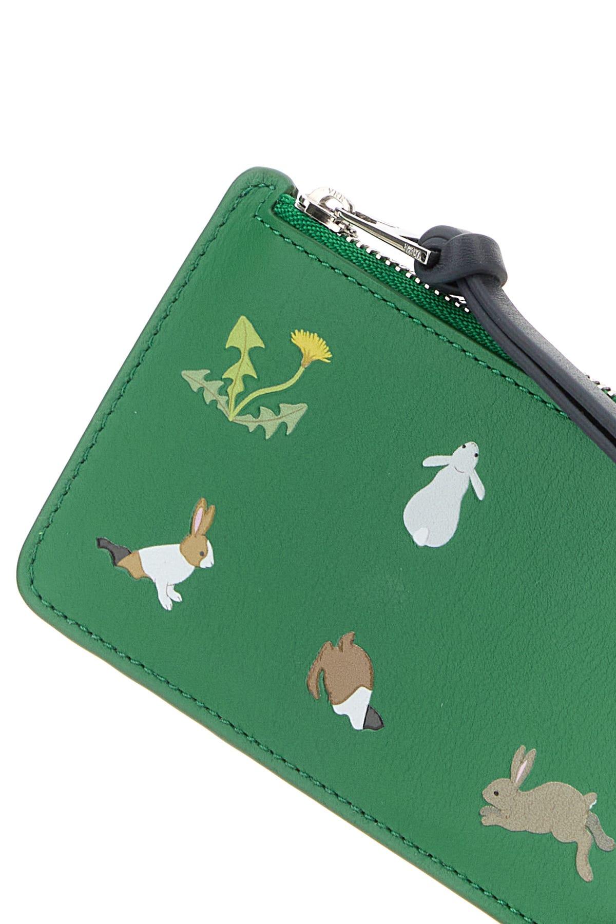 Loewe Bunnies Coin Cardholder in Green | Lyst