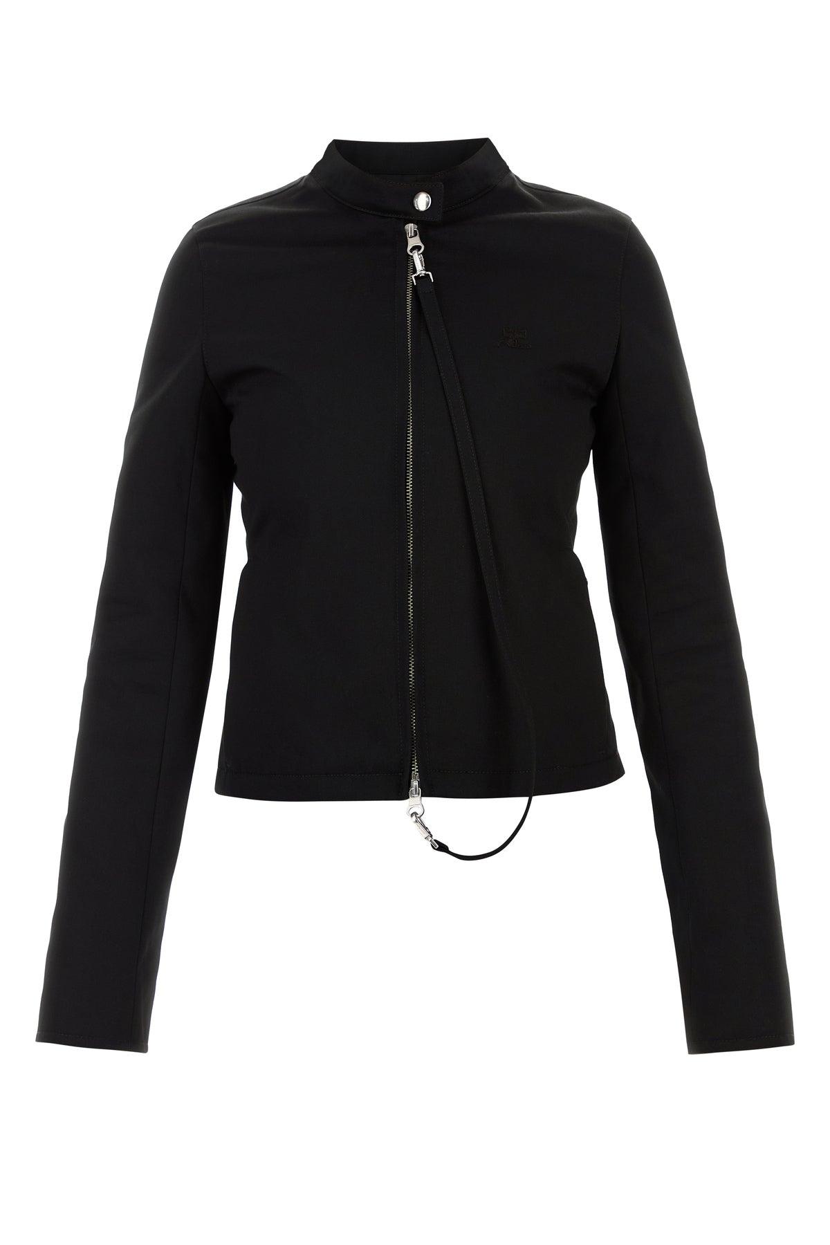 【関税&送料込】Courreges Black Canvas Jacket Courreges Canvas Jacket in Black | Lyst