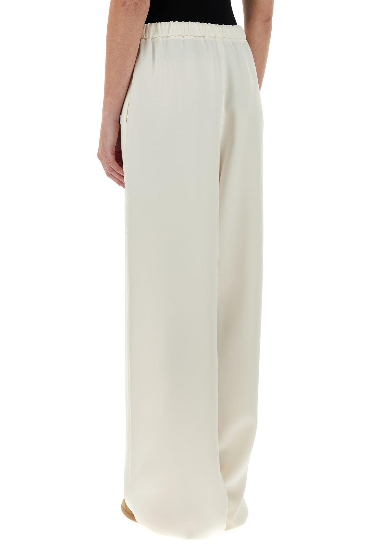 Valentino Garavani Ivory Cady Couture Wide-leg Pant in White