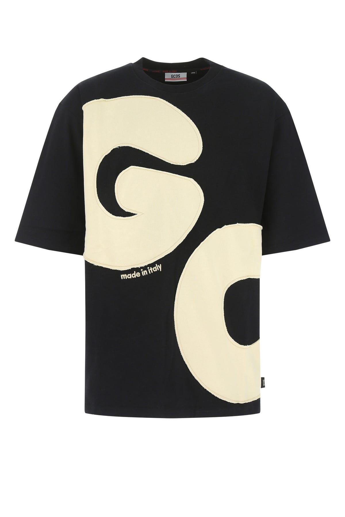 Gcds Cotton Oversize T-shirt in Black 