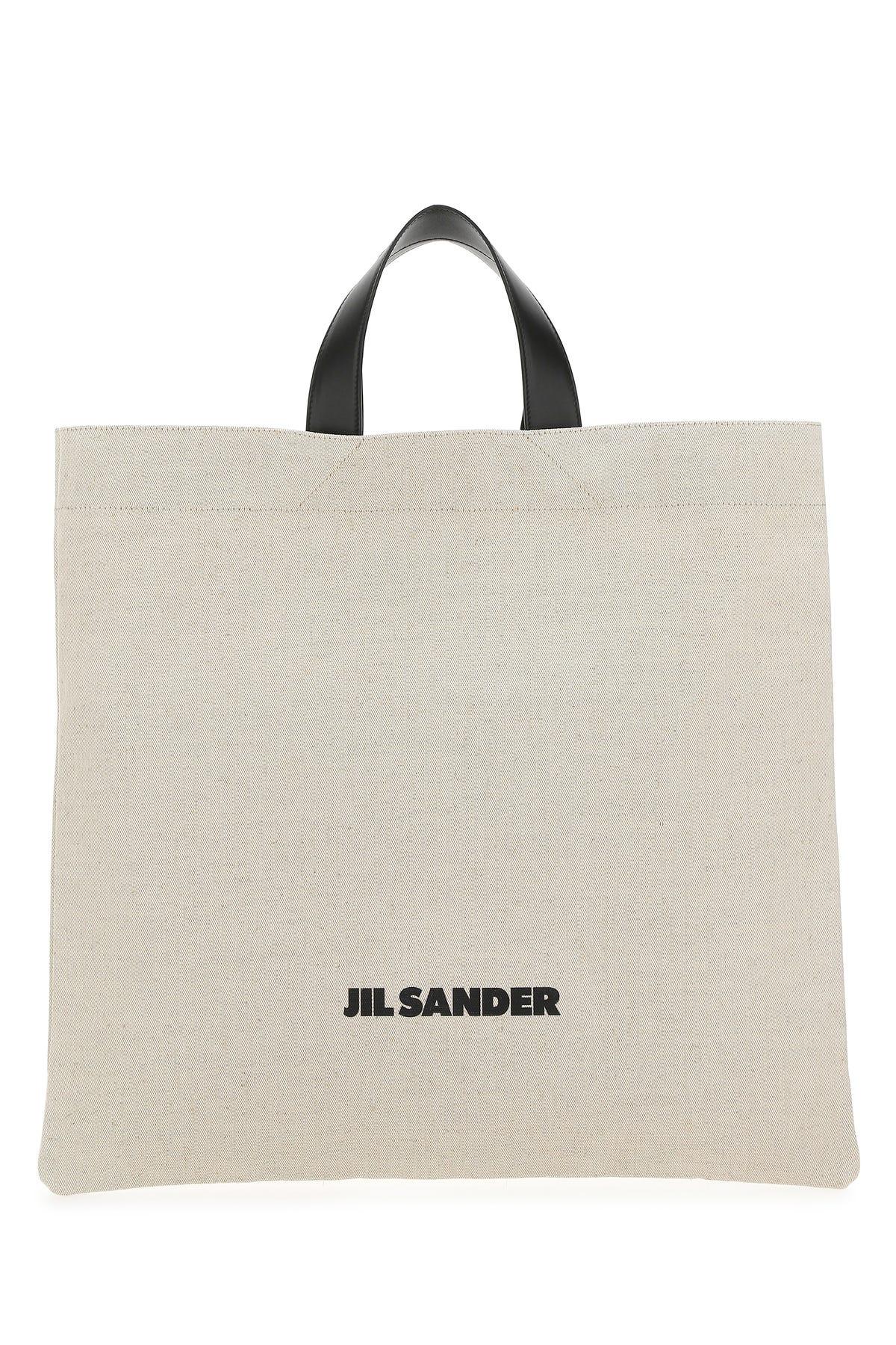 Jil Sander Ivory Canvas Shopping Bag Jil Sa in Natural | Lyst